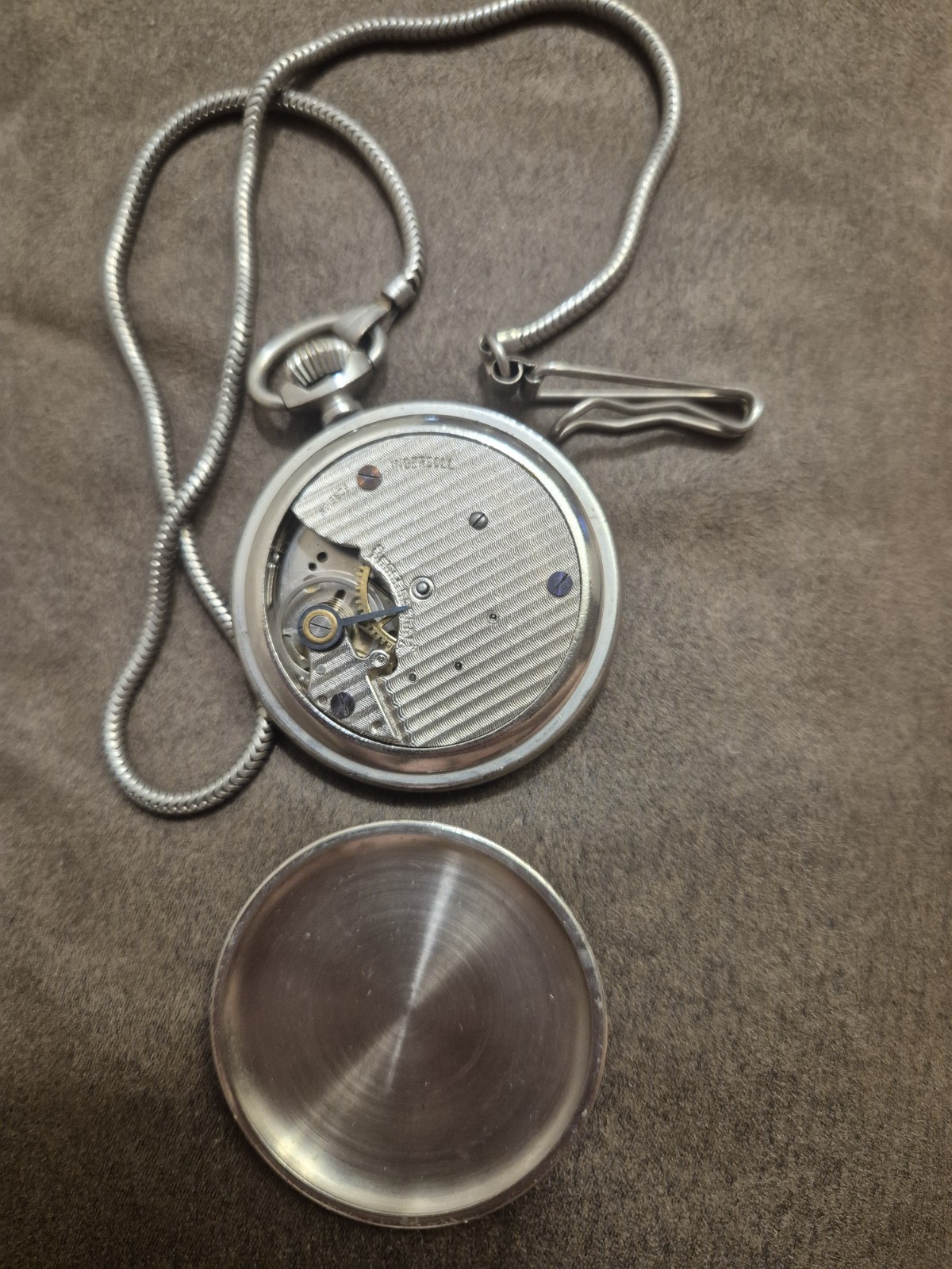 Vintage Ingersoll LTD of London Bearded Mickey Mouse Pocket Watch 50 mm Working