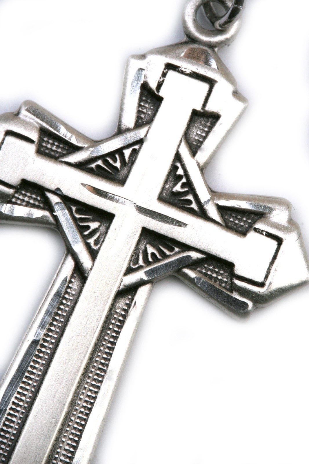 Men’s 925 Sterling Silver Cross 1 5/8 x 7/8 Pendant Religious Necklace 24 Chain