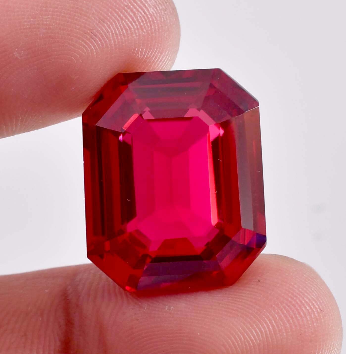 HUGE 15.02 Ct (100% Natural) Mozambique Blood Red Ruby Gemstone (GIT) Certified