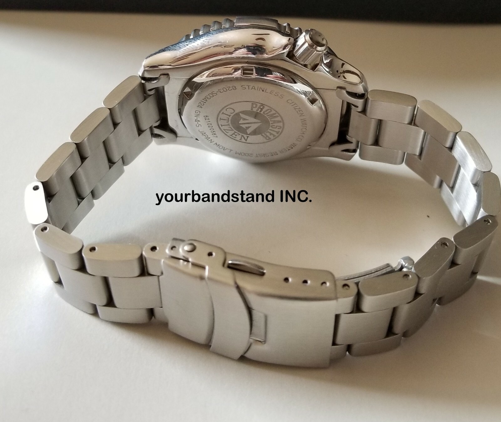 20mm Curved Stainless Steel Watch Band For Citizen NY0040 -50E -17L -09E -09
