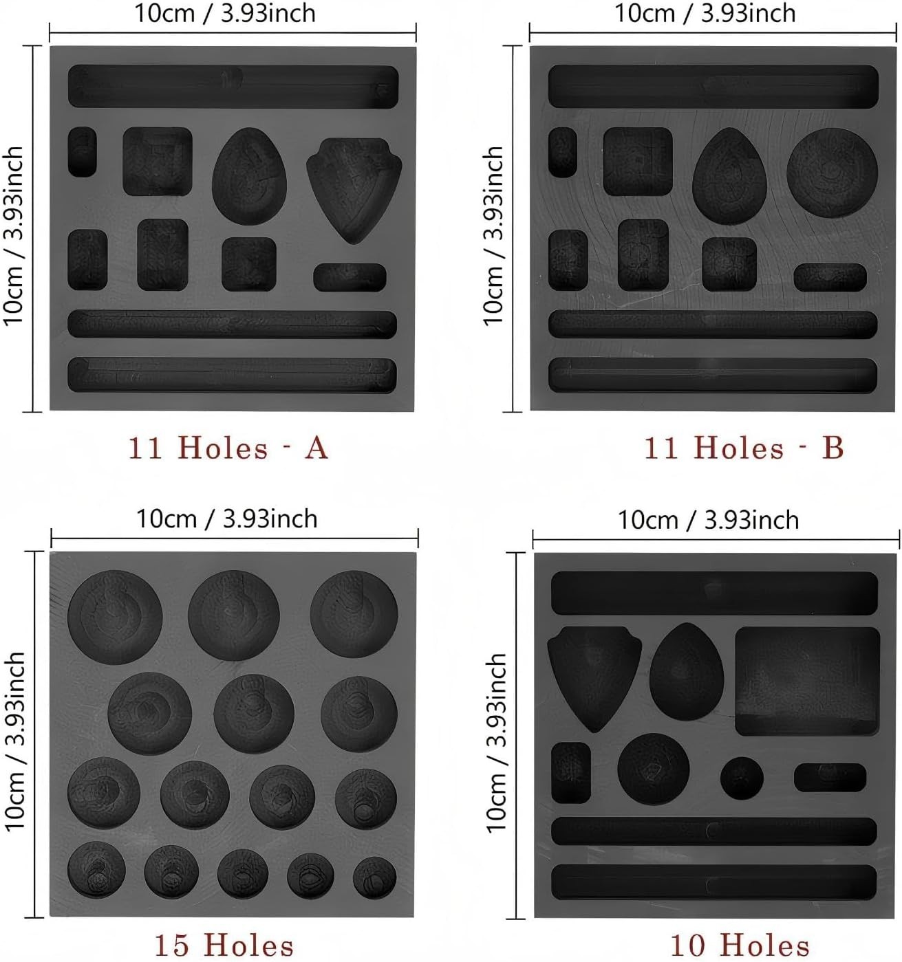 Graphite Mold 1PC for Casting Gold Silver Aluminum Copper Brass, High-Purity DI
