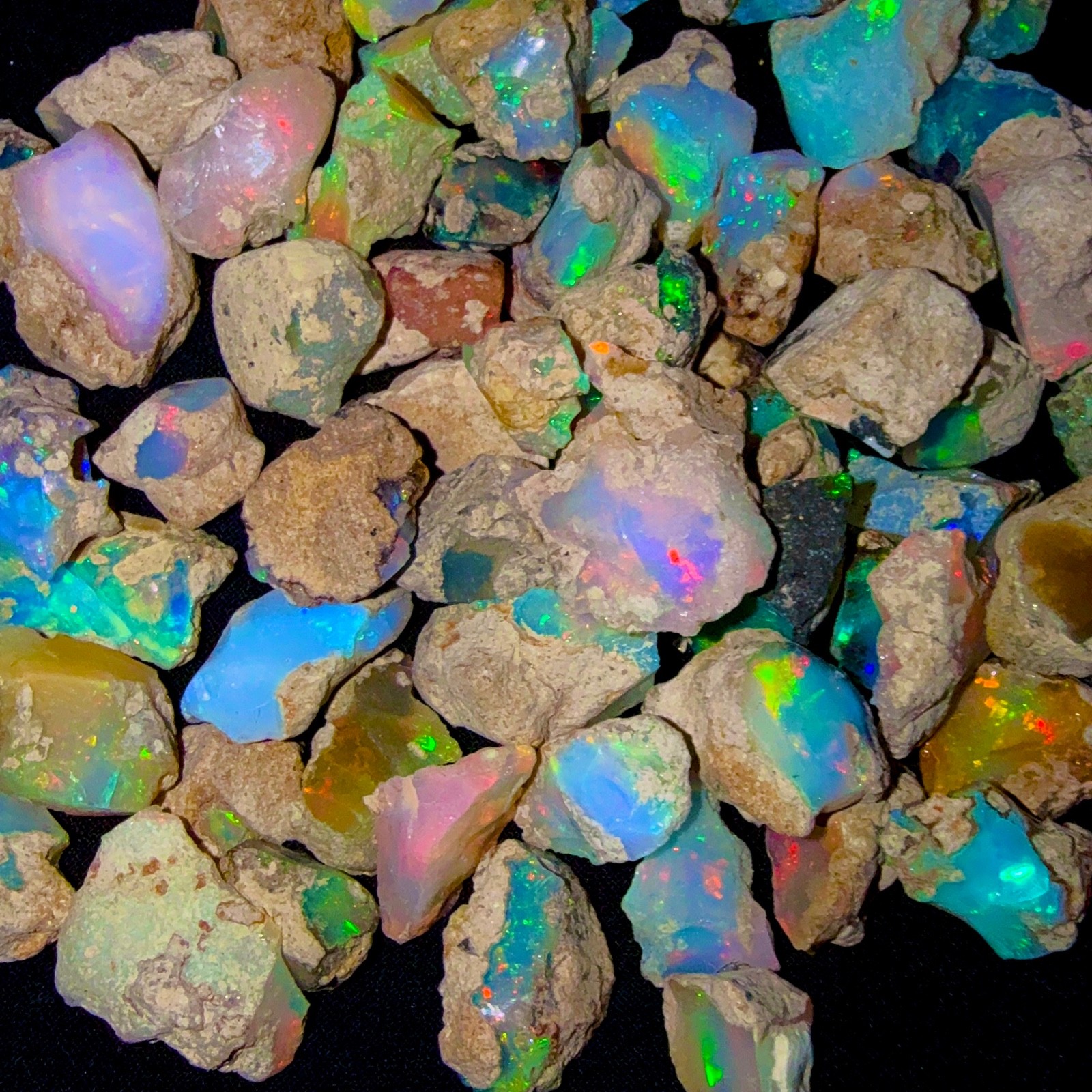 Opal Rough Lot 20 Pieces AAA cut grade rough Natural Ethiopian Welo Dry Opal Raw