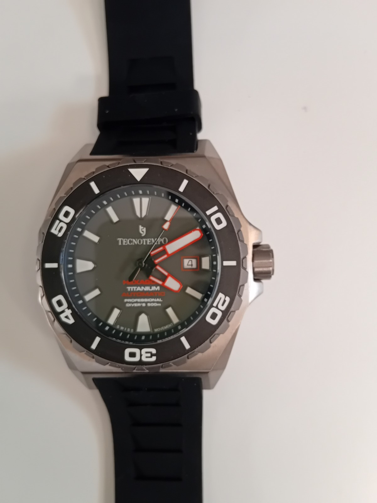 Tecnotempo Titanium Diver 500m Hexagon Automatic Limited Edition Watch