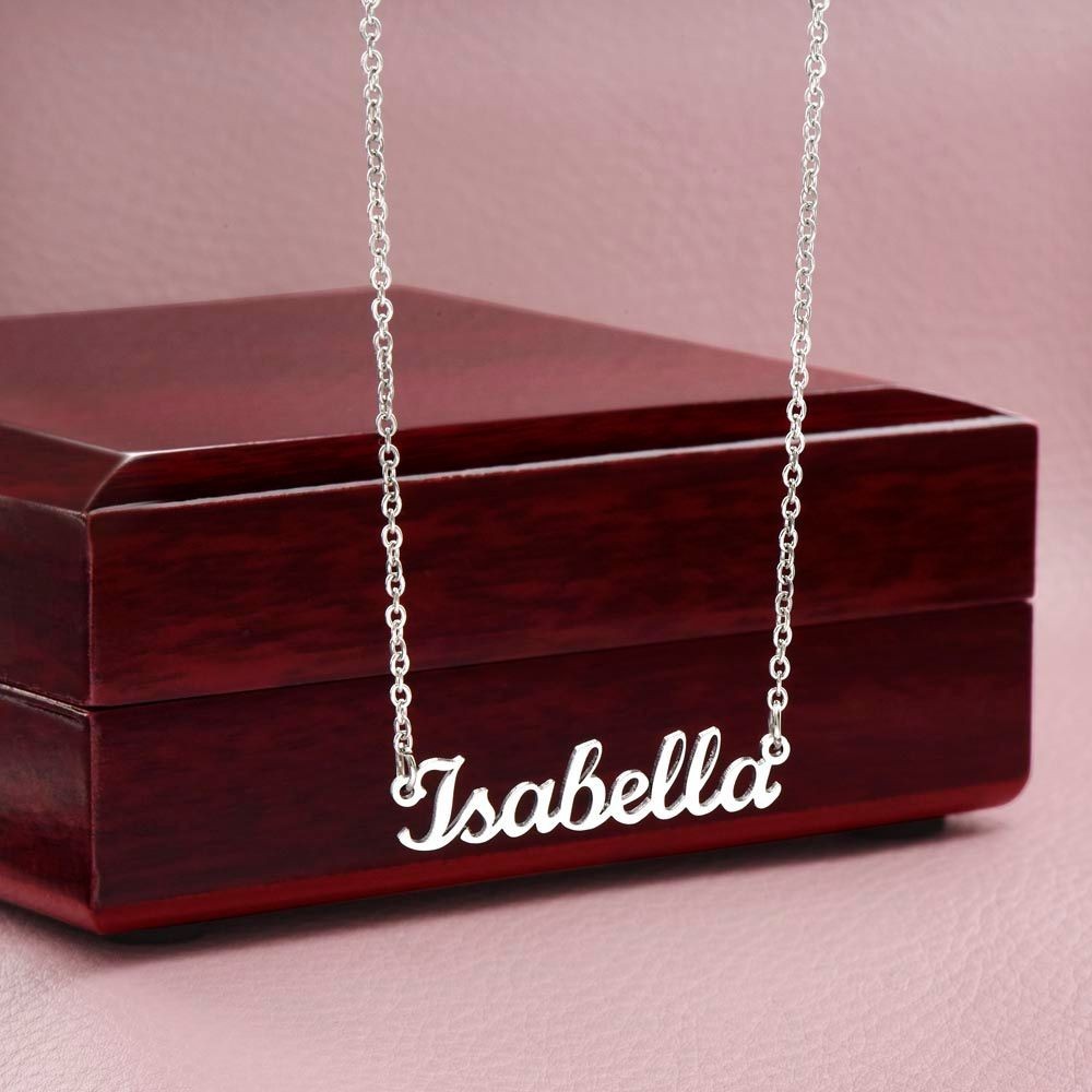 To My Daughter Custom Name Pendant Necklace, Inspirational Gift from Mom Dad