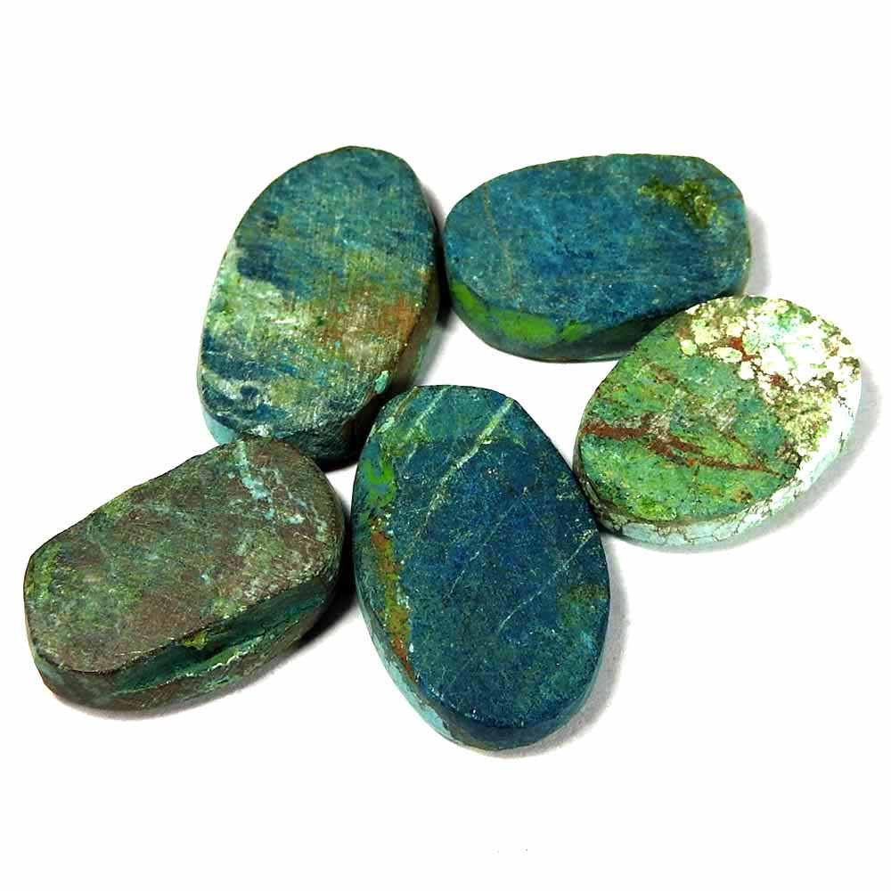 77.35CtsNatural American Turquoise Oval Cabochon Lot Loose Gemstone