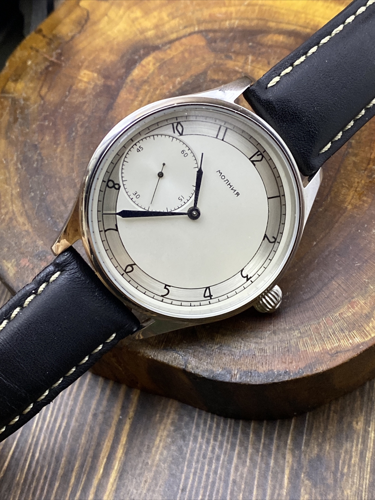 MARRIAGE Vintage WristWatch 3602 18J Classic Converted Pocket Watch USSR