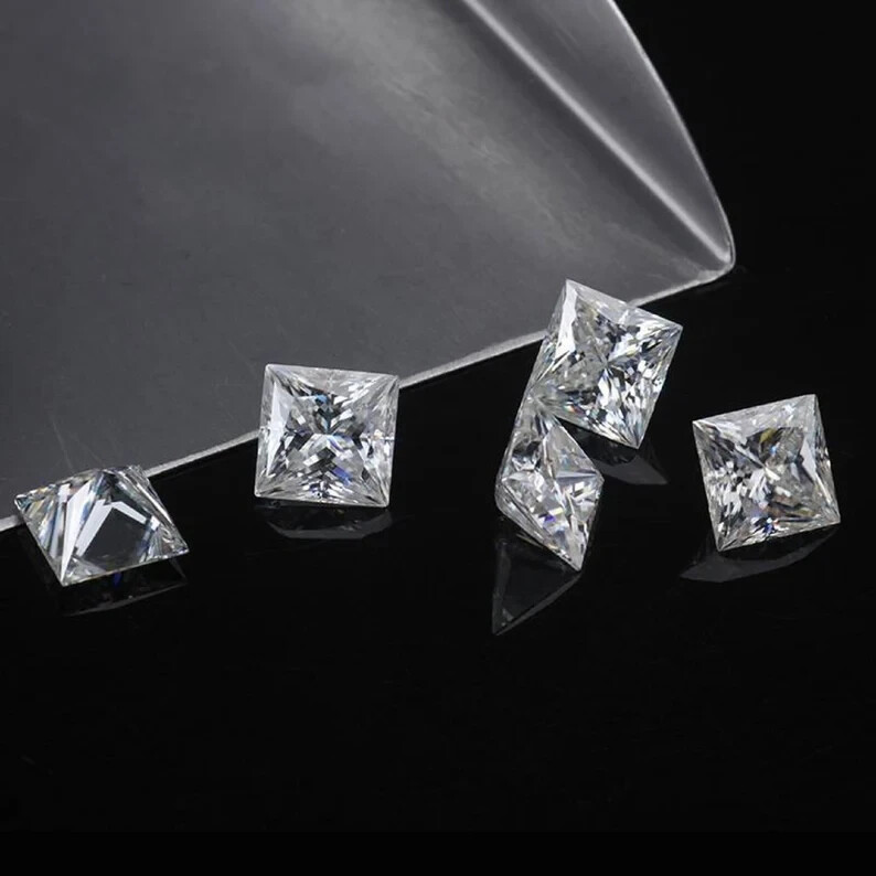 0.50 CT Natural White Diamond Princess Cut VVS1 D Grade IDGL Certified K1