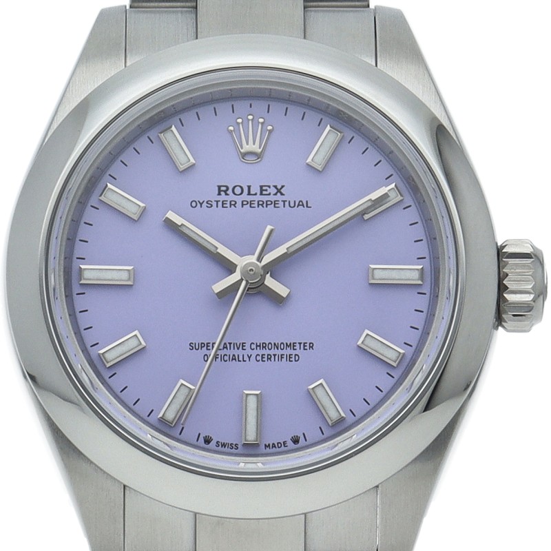 ROLEX Oyster Perpetual 28 Watch, Lavender 276200 Stainless Steel WomenWatch …