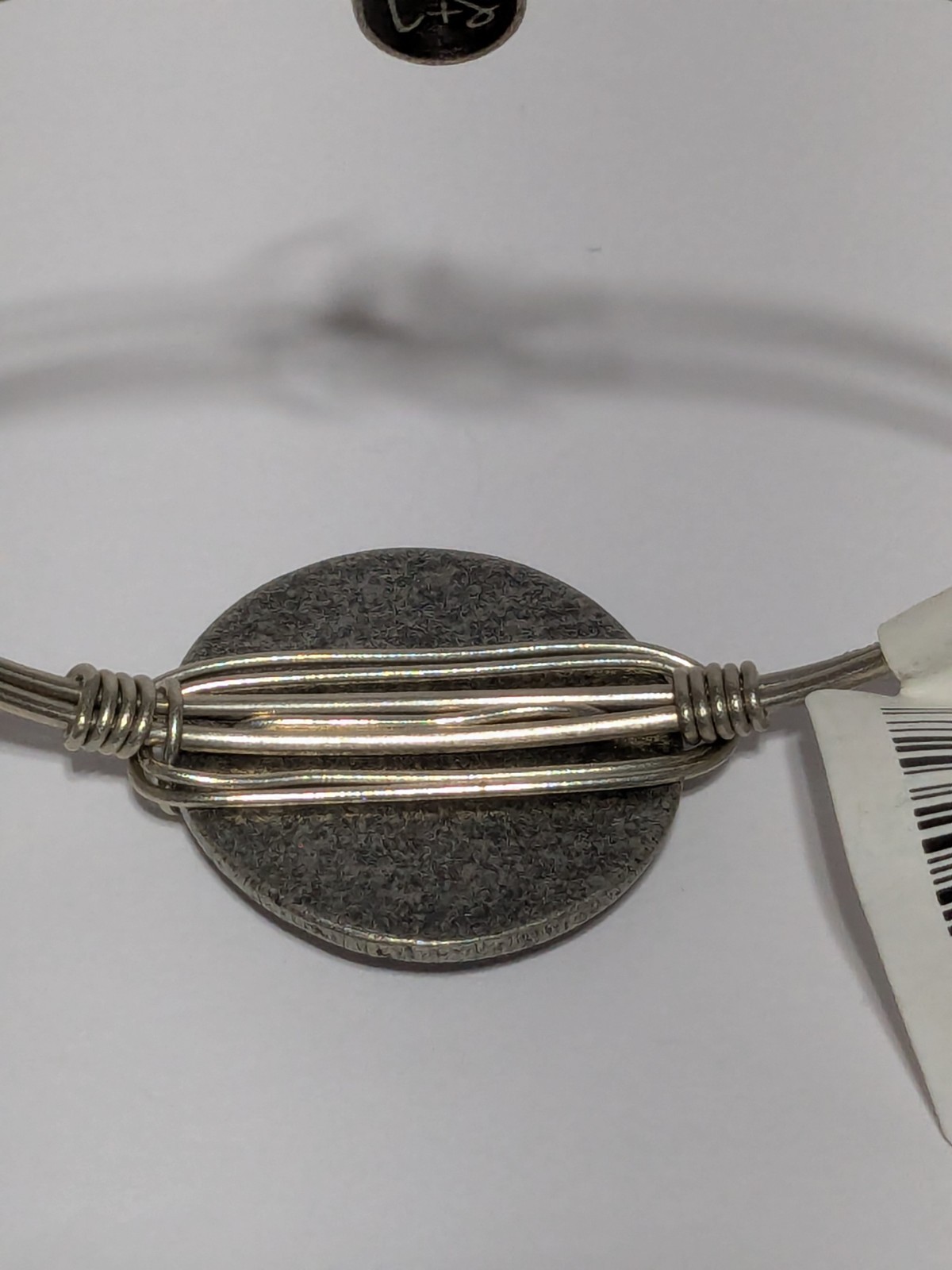 NWT Luca And Stella South Carolina State Outline Silver Tone Wire Bracelet 6.25″