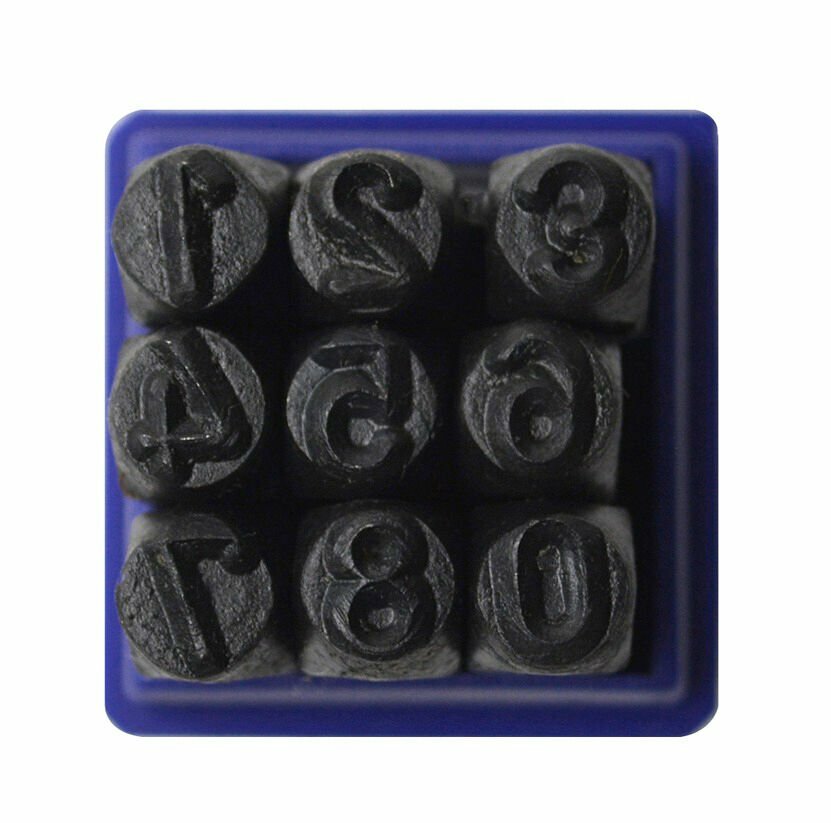 36 Pc 3/16″ 5 MM Steel Punch Stamp Letter Number Marking Gold Silver Ingot Bars