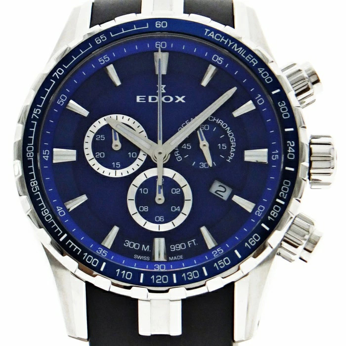 EDOX Grand Ocean Chronograph 10226-3BUCA-BUIN Quartz Rubber 30 ATM/300m