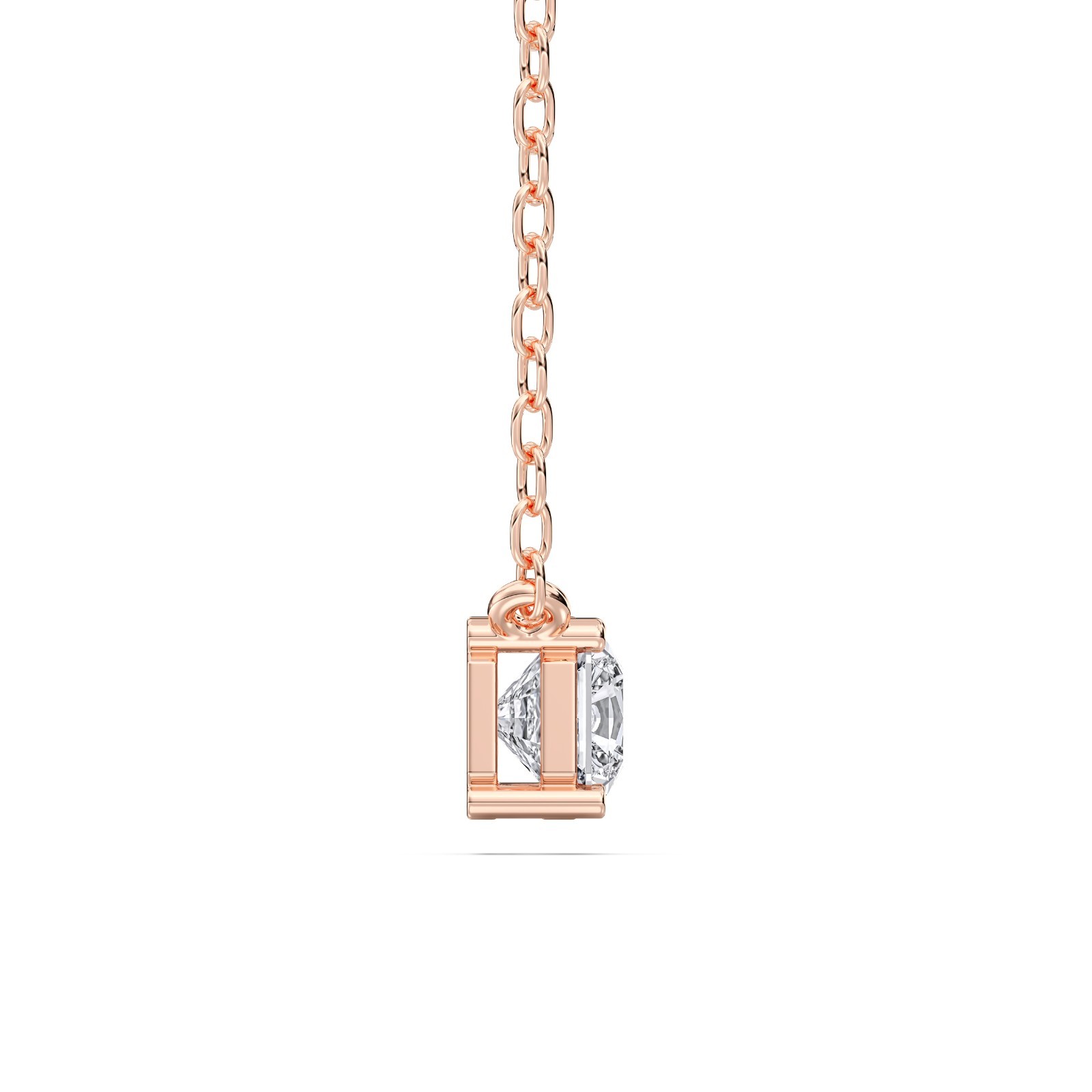IGI Certified Lab Grown Diamond 1.00 CT Solitaire Pendant Necklace 14k Yellow