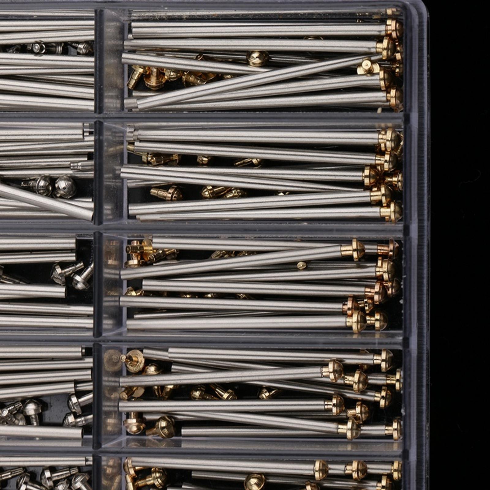 200Pack 10-20mm Assorted Watch Band Tube Pins Bracelet Rivet Set