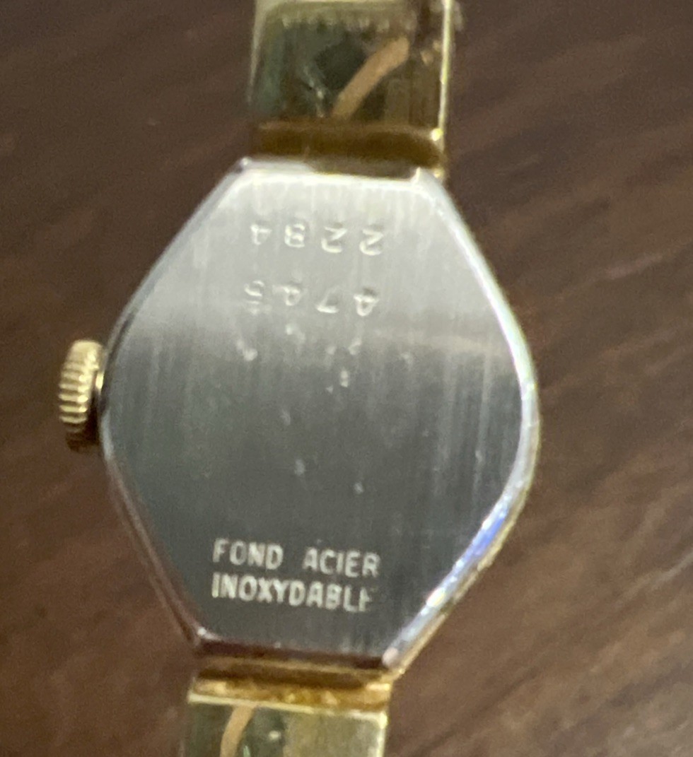Consul Swiss Women Fond Acier Inoxydable Bangle Mechanical Wind Watch Peek A Boo