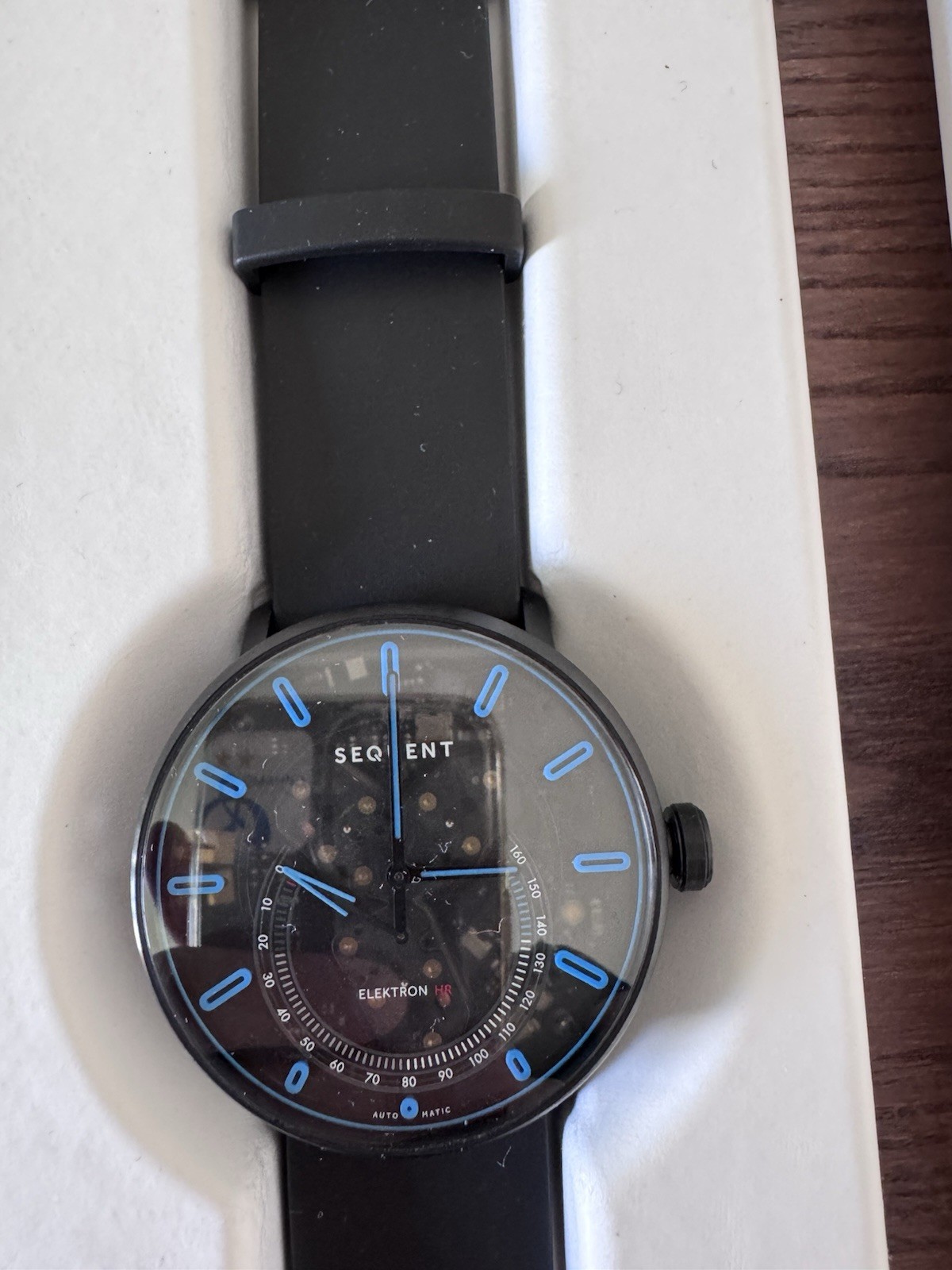 AUTOMATIC Smartwatch Sequent Elektron HR 2.2 Deep Black Titanium Swiss NEW