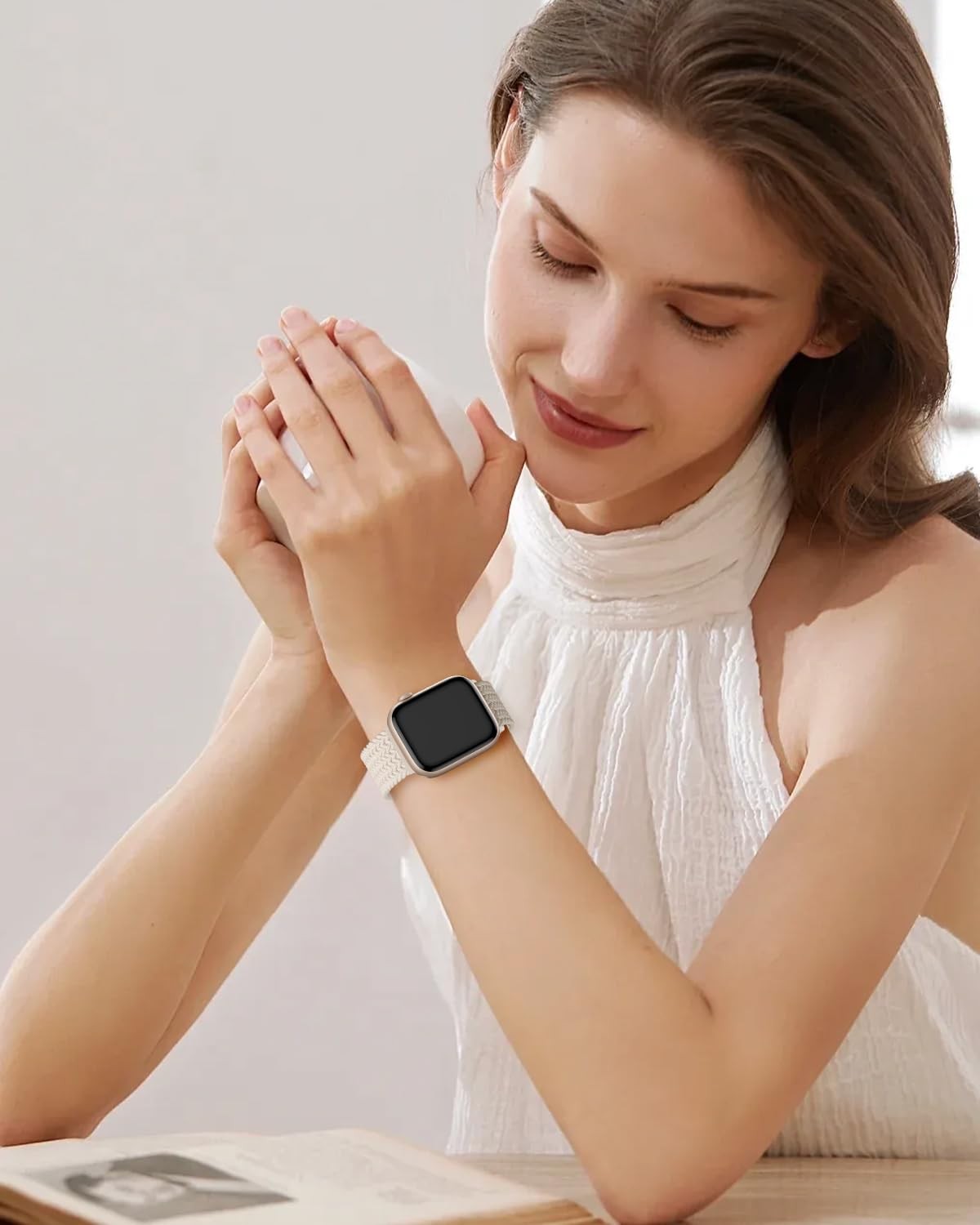 Braided Stretchy Band Compatible with Apple Watch Bands 38mm 40mm 41mm 42mm 44mm