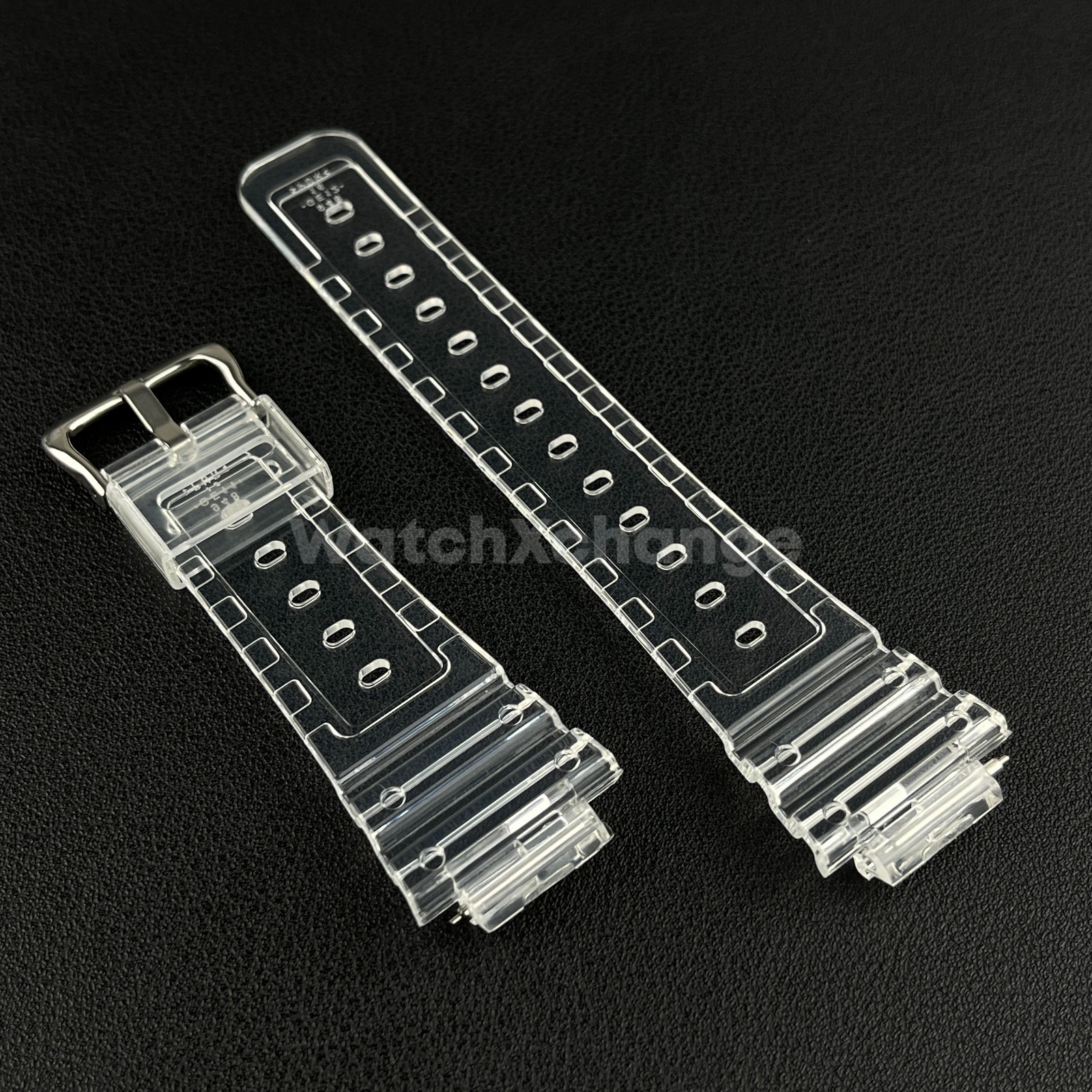 Clear Watch Strap For G-SHOCK Replacement Rubber Band CASIO GA2100 GA2110 16mm