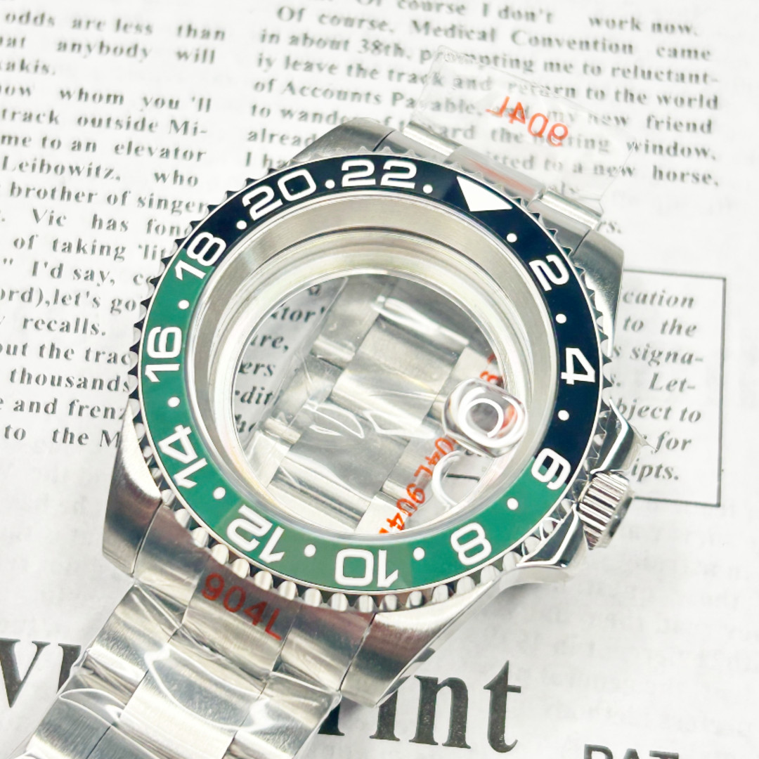 40mm Brushed Case Sprite GMT Bezel 20ATM Watch Sub Mod For Nh35 Nh36 Nh34 Mvment