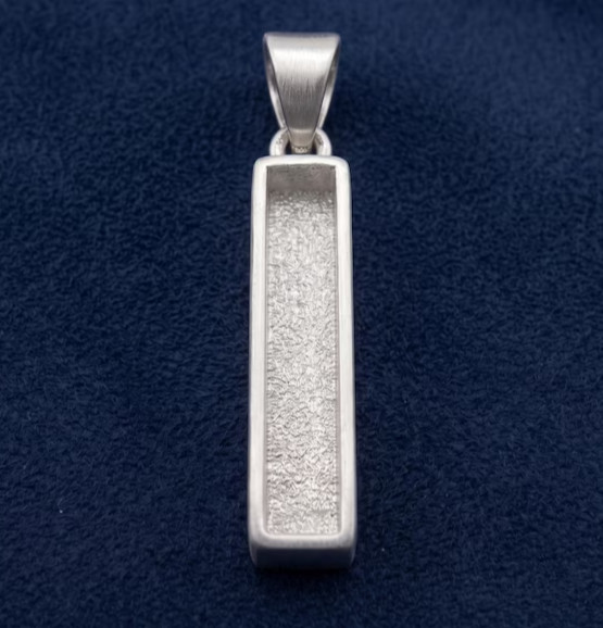925 Sterling Silver Rectangle Bar Bezel Pendant Blank Handmade Jewelry All Sizes