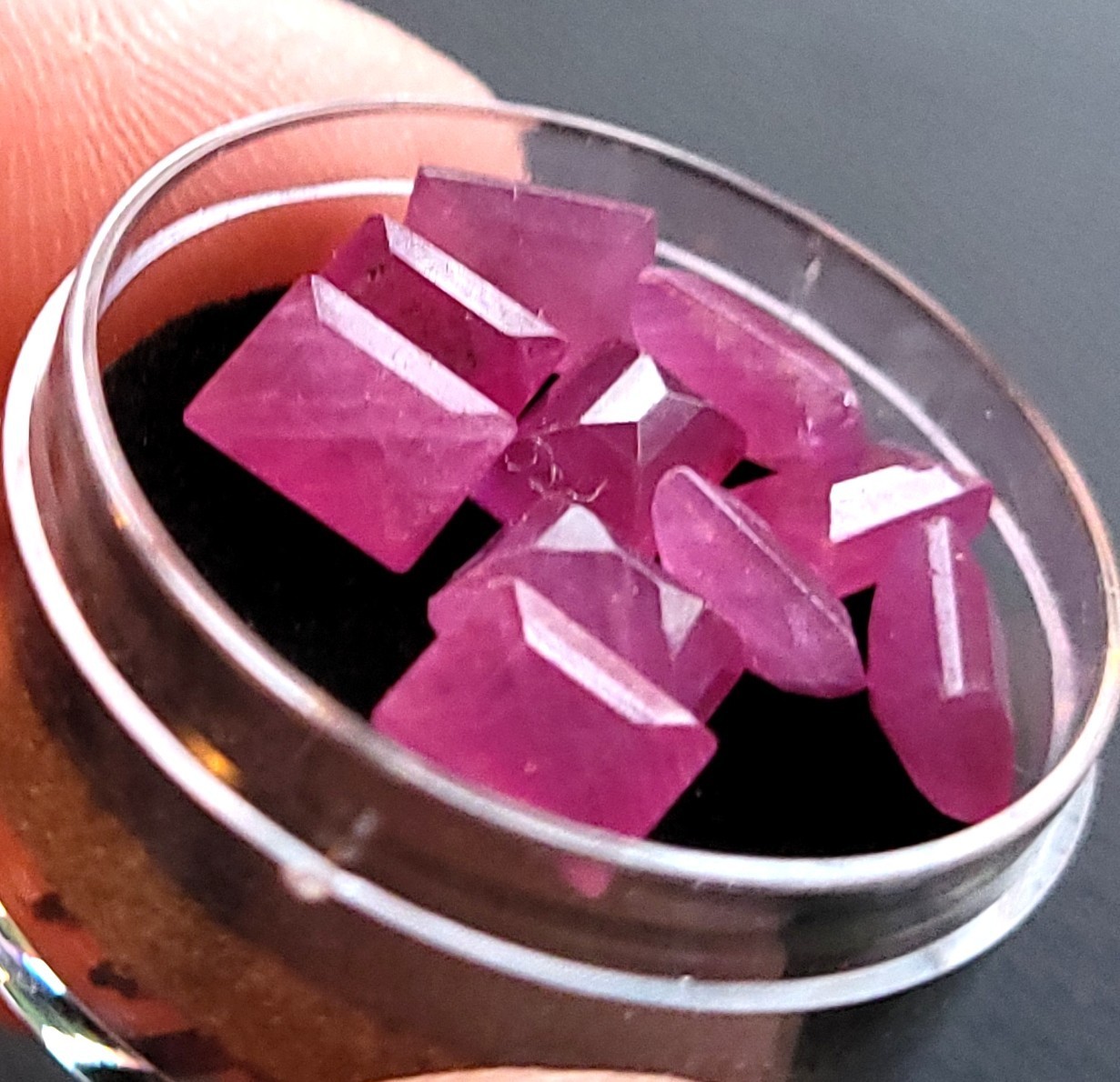 10ea Beautiful Pink Mozambique Rubies Natural Certified untreated 16.65ct,5x7mm