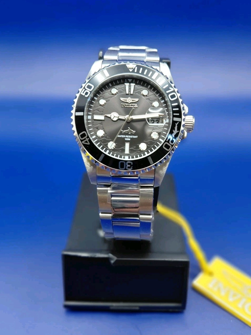 Invicta Pro-Diver Quartz Stainless Steel Black Dial 38mm Mens Watch 30479