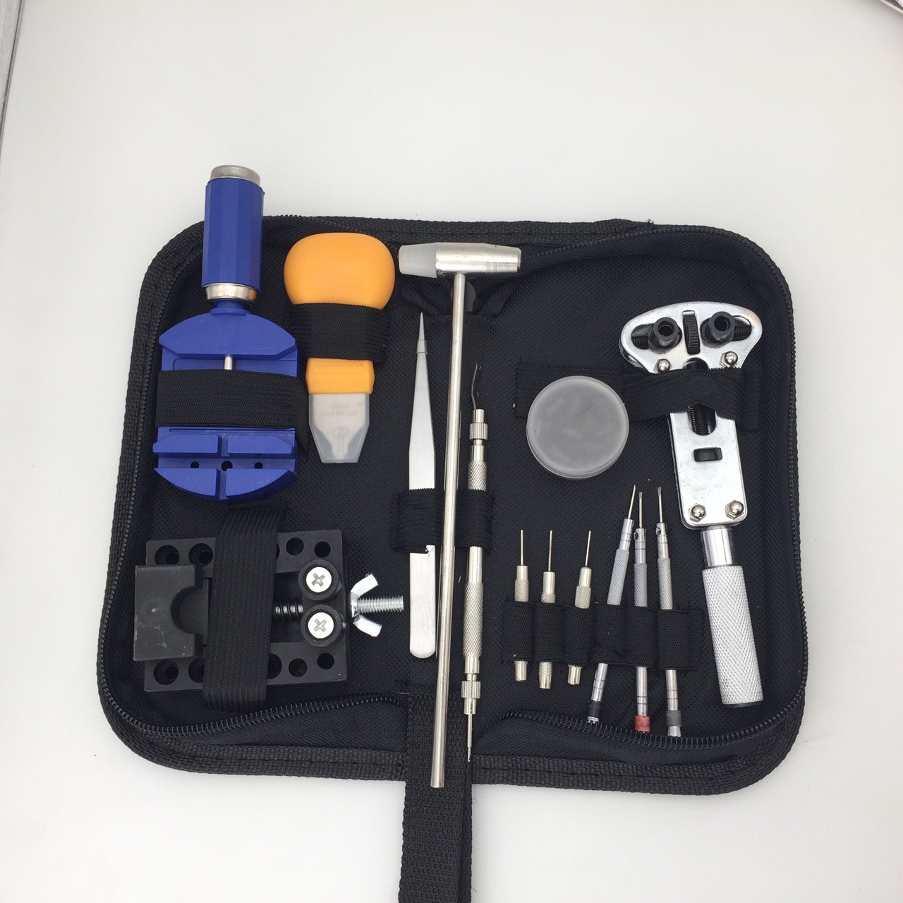 14Pcs Watch Repair Kit Back Case Opener Strap Adjust Battery Replacement ToolSet