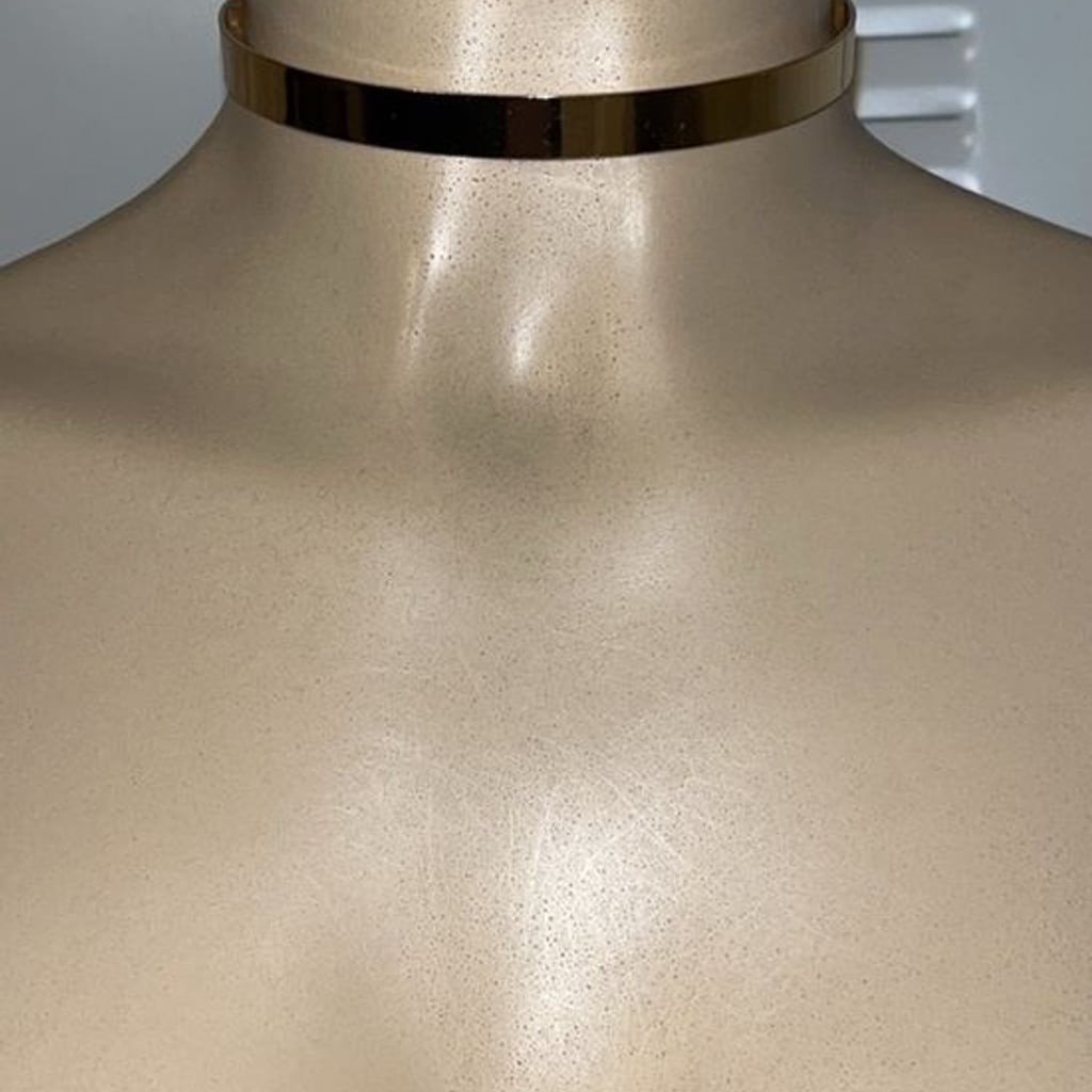 Trendy Golden Choker Minimalist Gold Metal Choker Necklace – Women Jewelry