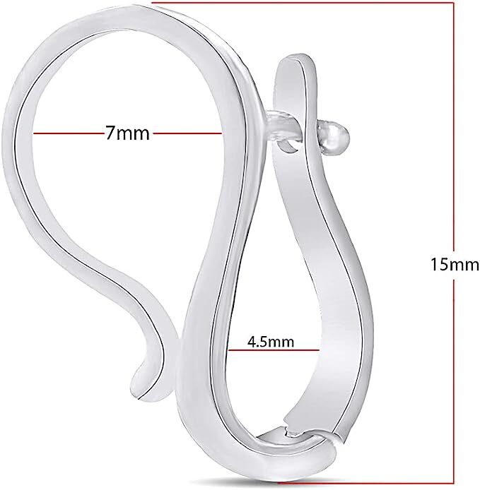 Interchangeable Pendant Hanger Slide Pearl Enhancer Fits 7mm In Sterling Silver