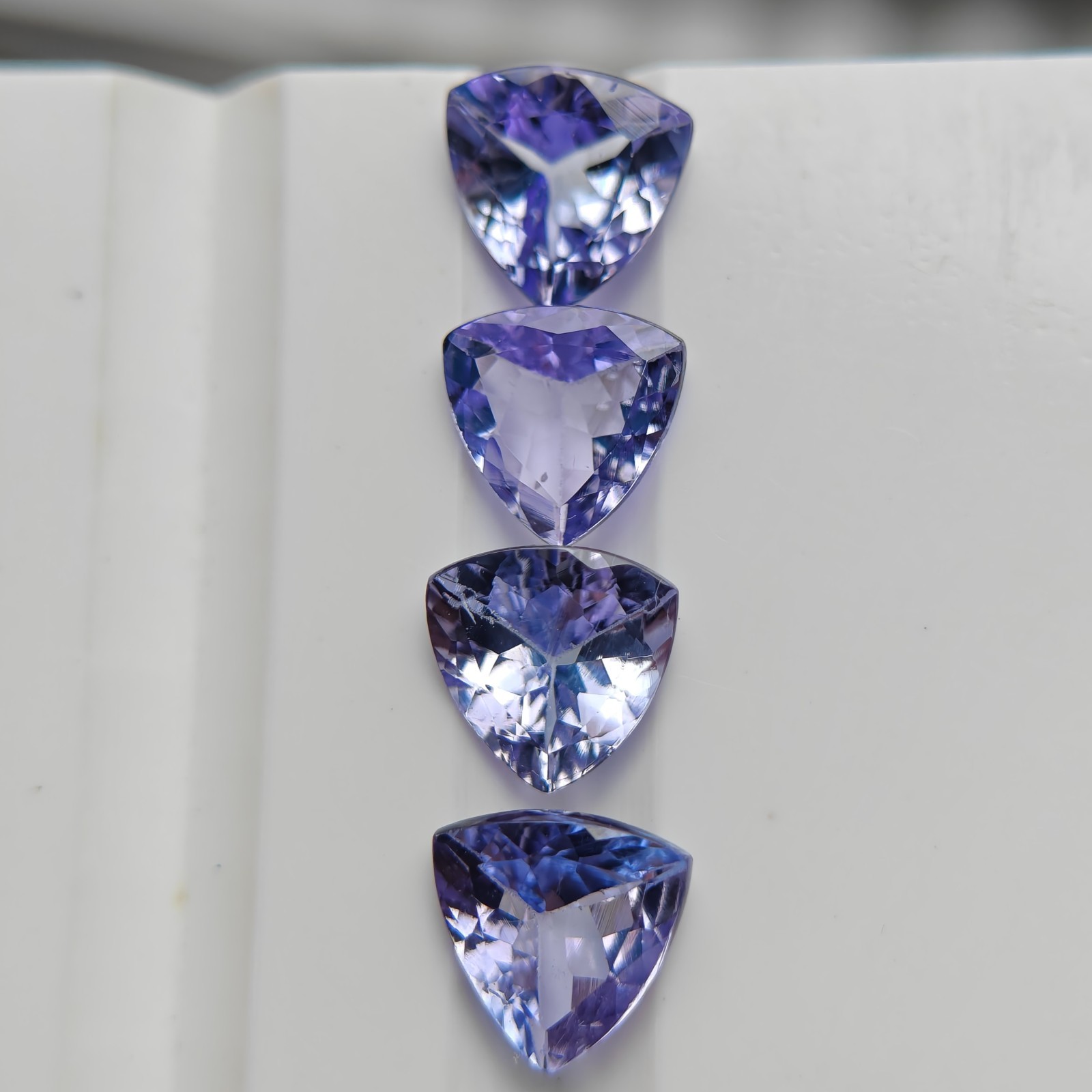Natural tanzanite lot trillion gemstone loose gemstone jewelry making| 6mm
