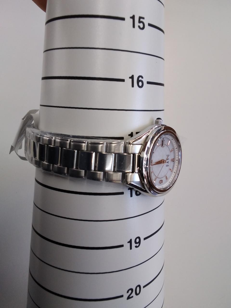 DAKS WR0011WG Solar Silver Dial Steel Watch With Box