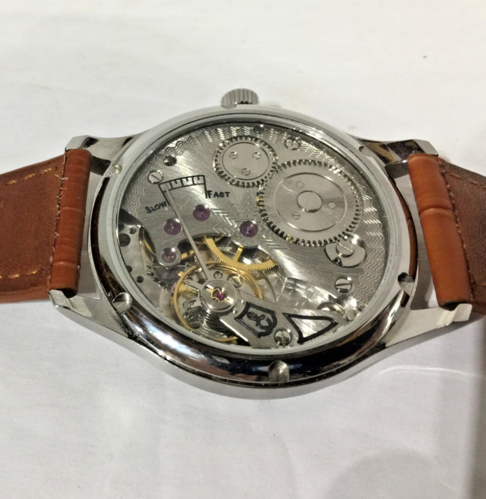 44mm Parnis Small Second at 6 Hand Winding Movement Men Boy Watch Stainless Case