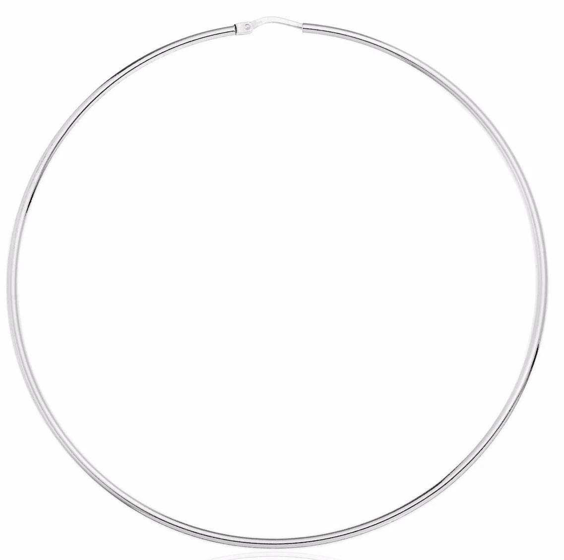 2.75″ Large Real 925 Sterling Silver Hoop Earrings pair Girls Big, Thin, Trendy
