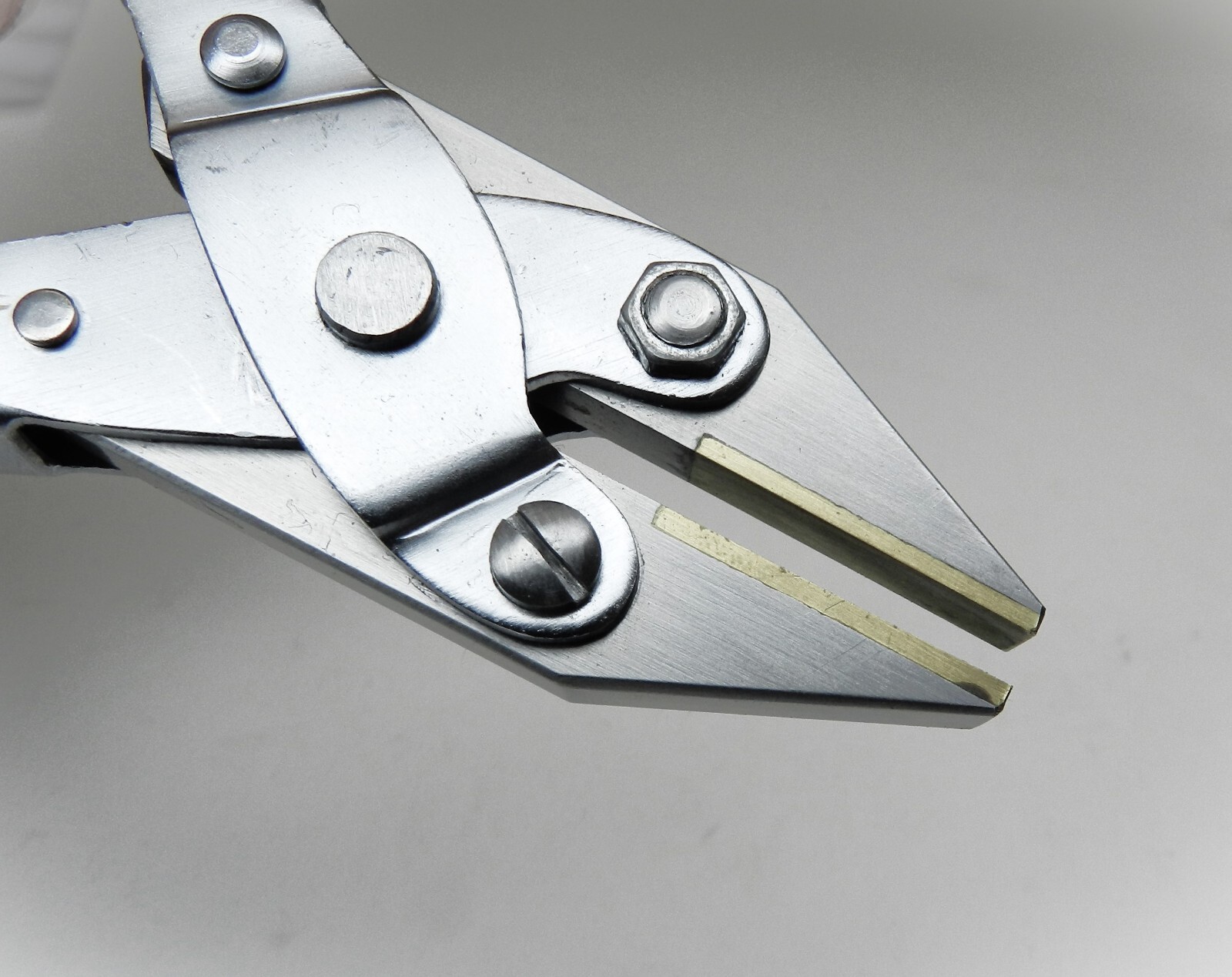 Brass Jaw Parallel Flat Nose Pliers 125mm Non Marring Jaws for Jewelry Crafts