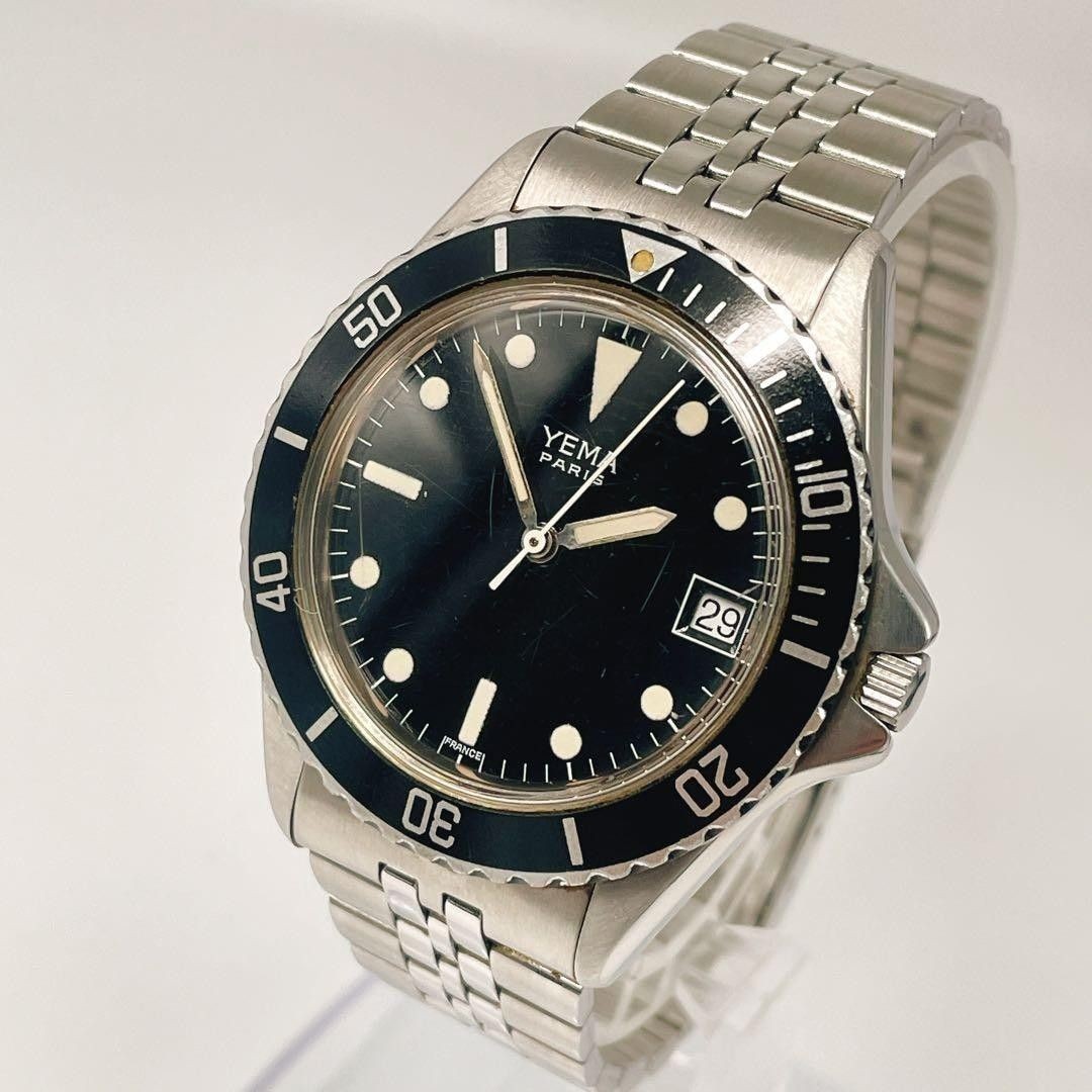 YEMA Vintage Diver Watch Manual Winding 40th Anniversary Rare Collectible 2607TK