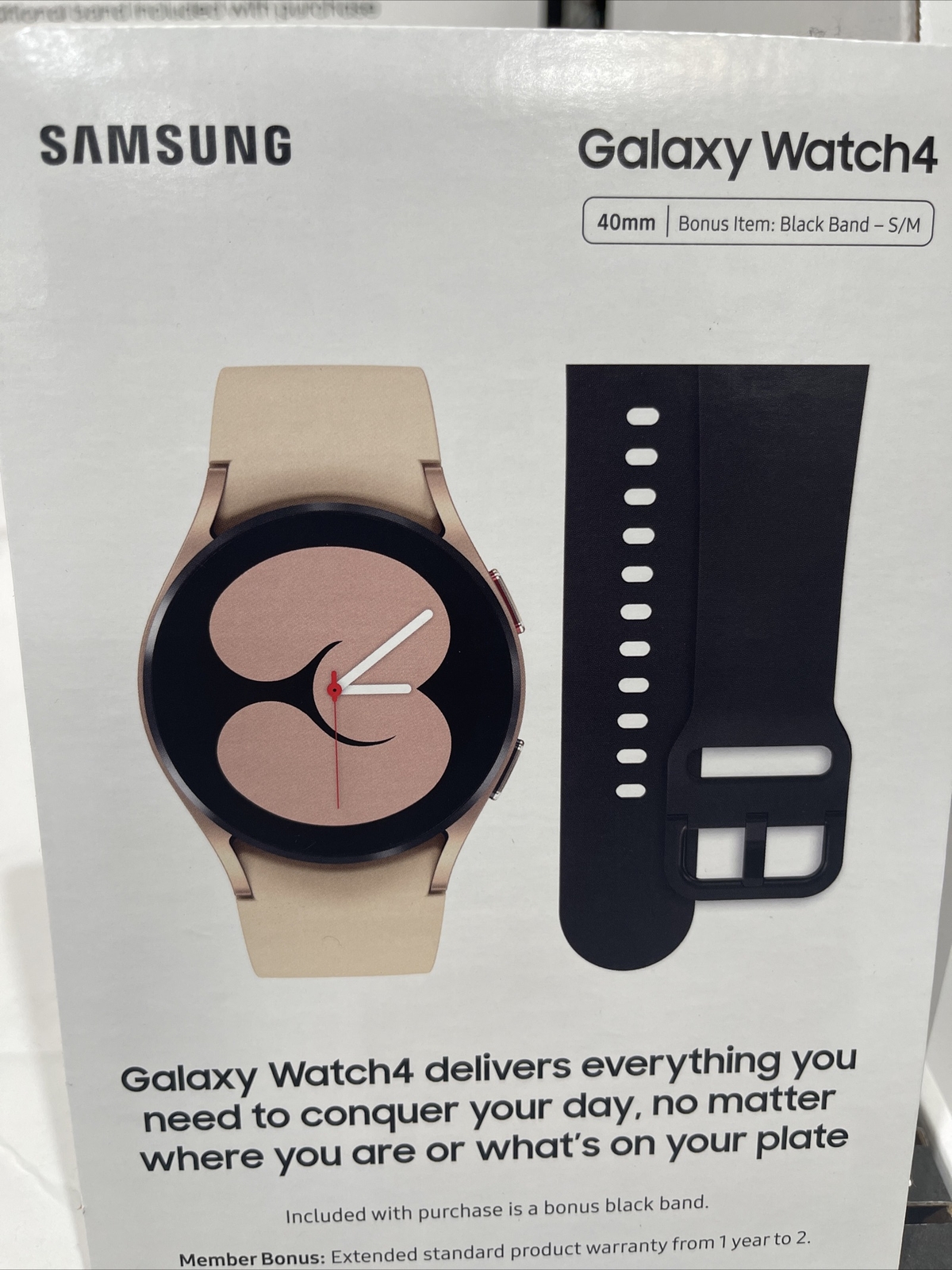 Samsung Galaxy Watch 4 SM-R860 GPS Wi-Fi 40 mm Smart Wristwatch Sports Band Gold