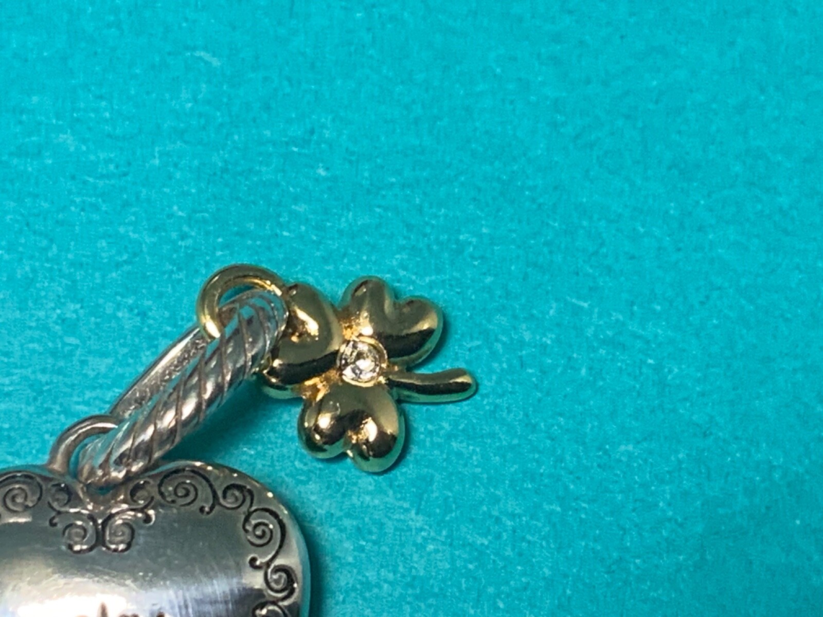 🍀 Brighton “You are my Lucky Charm” Heart Crystal Clover (C8) NWOT 🍀