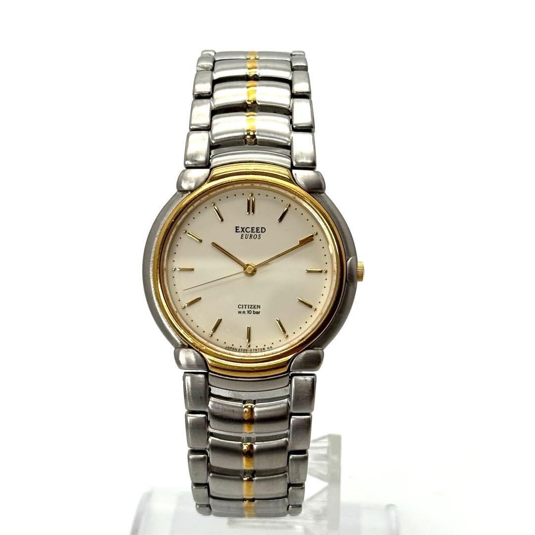 item working item CITIZEN Exceed quartz new battery men’s wristwatch