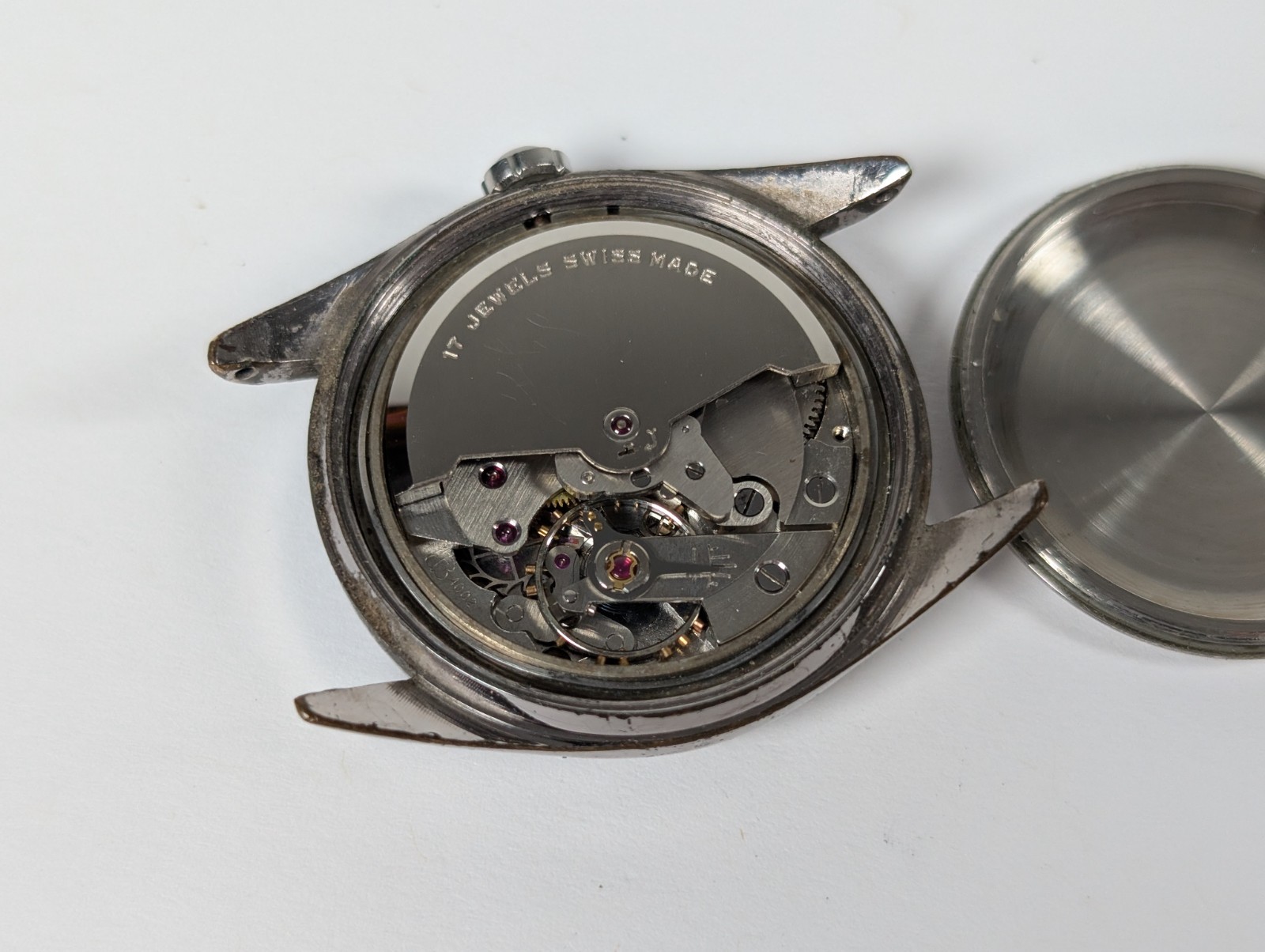 AS-IS PARTS REPAIR Vtg Aureole Date Automatic Watch 17 Jewels Men’s 34mm