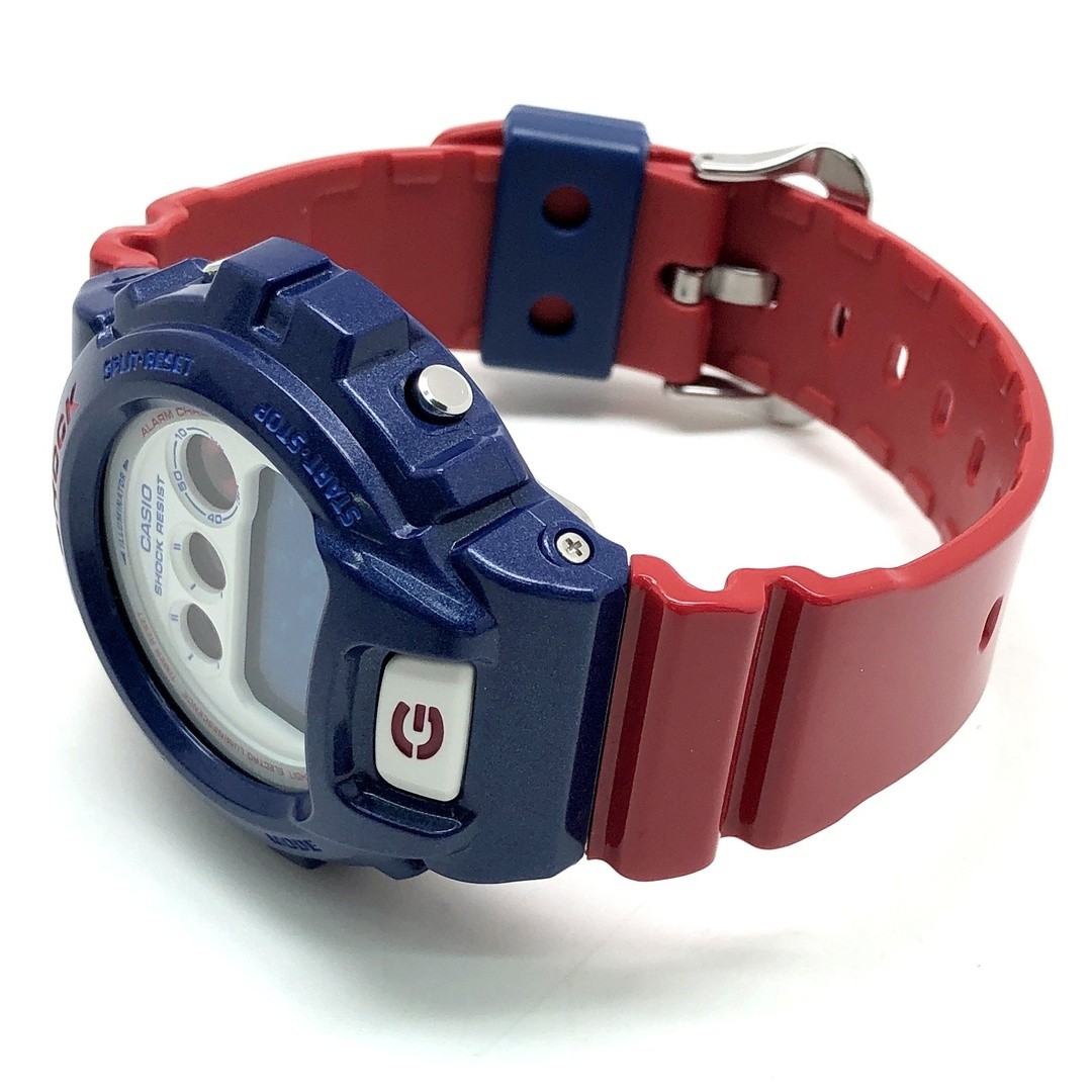 G-Shock DW 6900AC 2 blue red series glossy paint color LCD 3rd graphic stars and