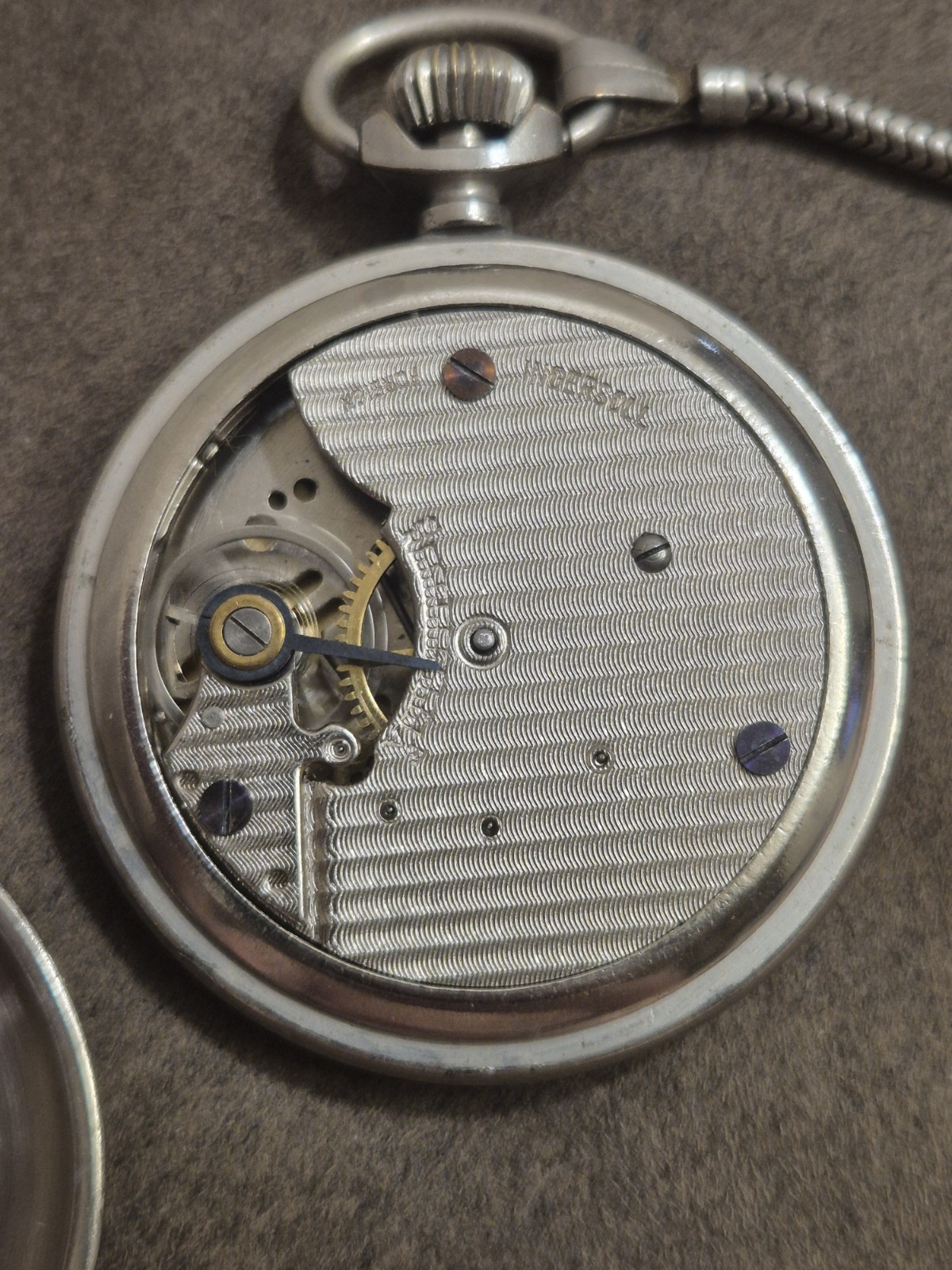 Vintage Ingersoll LTD of London Bearded Mickey Mouse Pocket Watch 50 mm Working