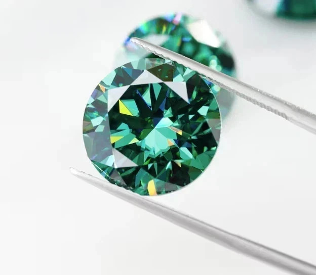1 Ct Natural Green Diamond Round Cut VVS1 D Grade GDGL Certified H15