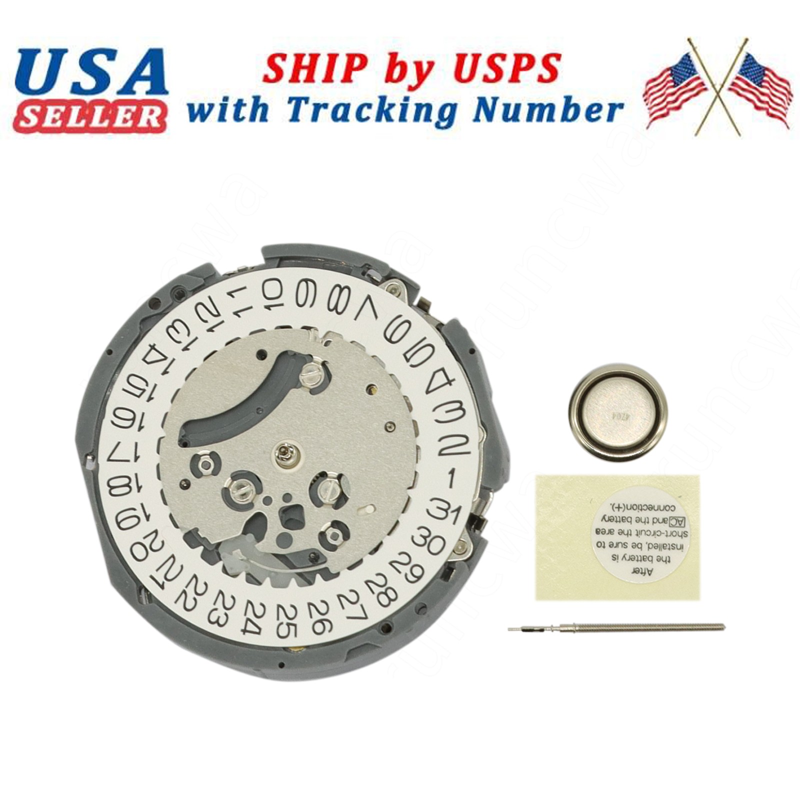 For VK63 / VK63A new MOVEMENT compatible with VK61A VK67A fits VK SERIES Date 3
