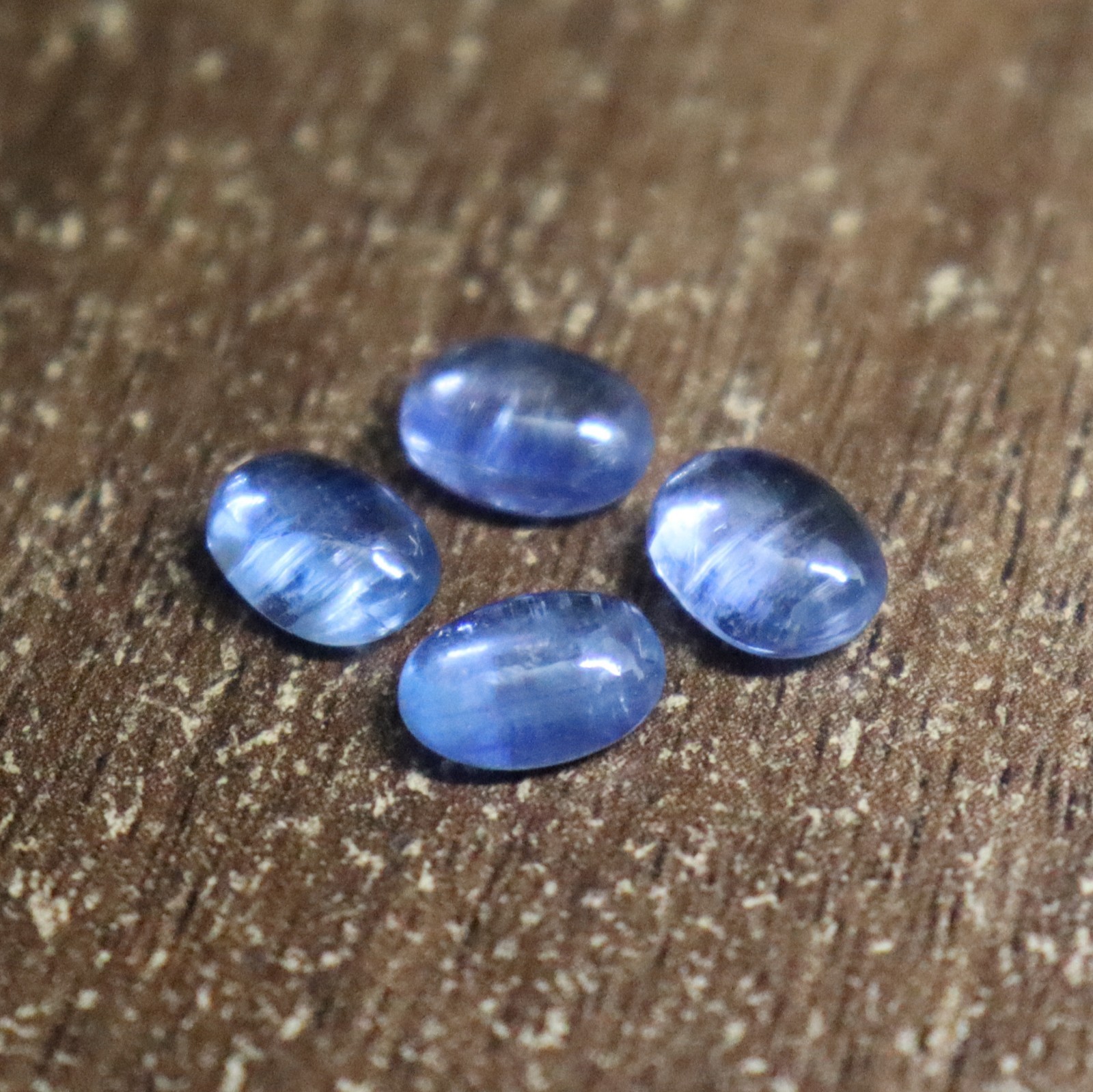 7.00 Ct Natural Blue Kyanite Oval Gemstone 4 Pcs Lot 8x6x4 MM