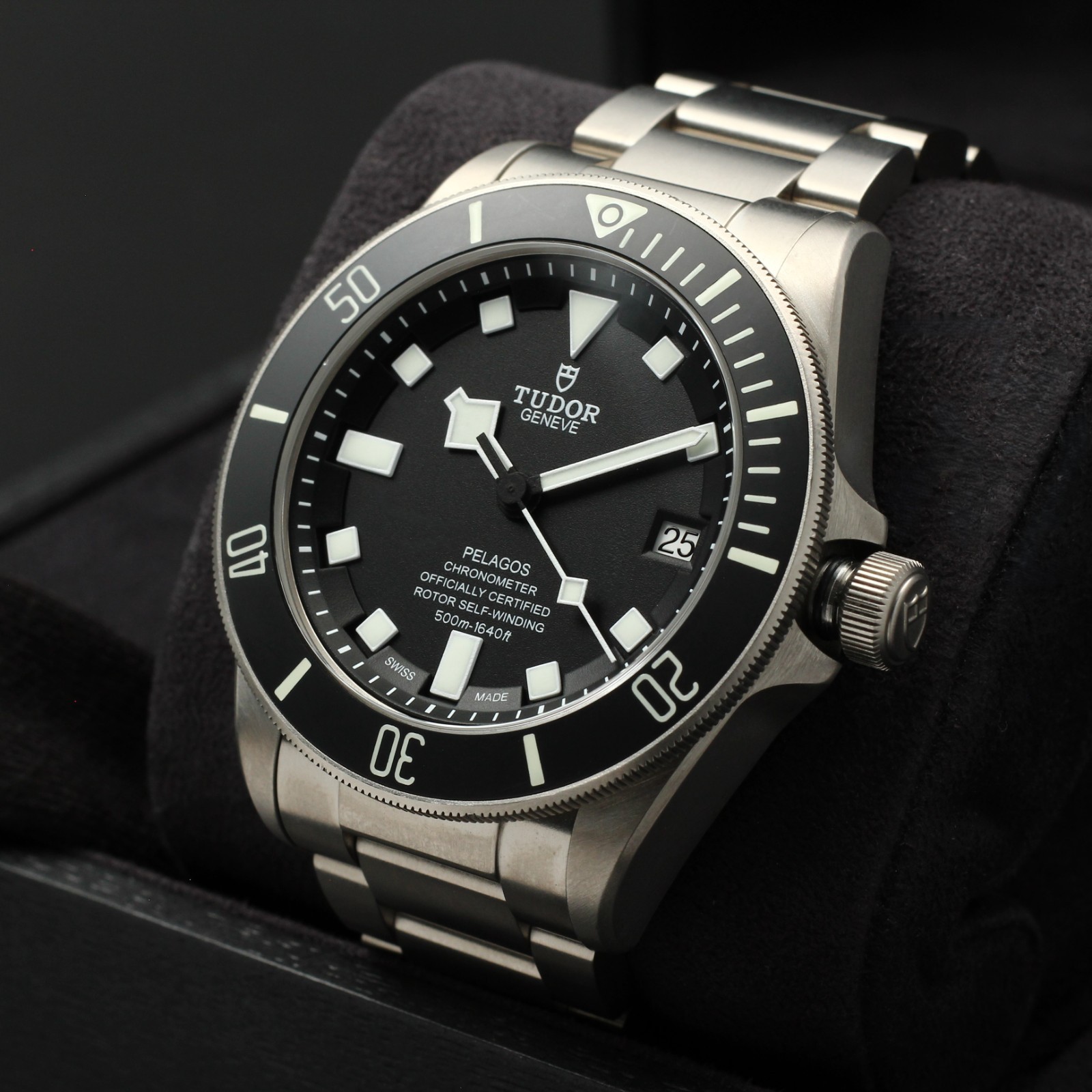 Tudor Pelagos Stealthy Black Titanium Diver, Ultra-Rugged 25600TN