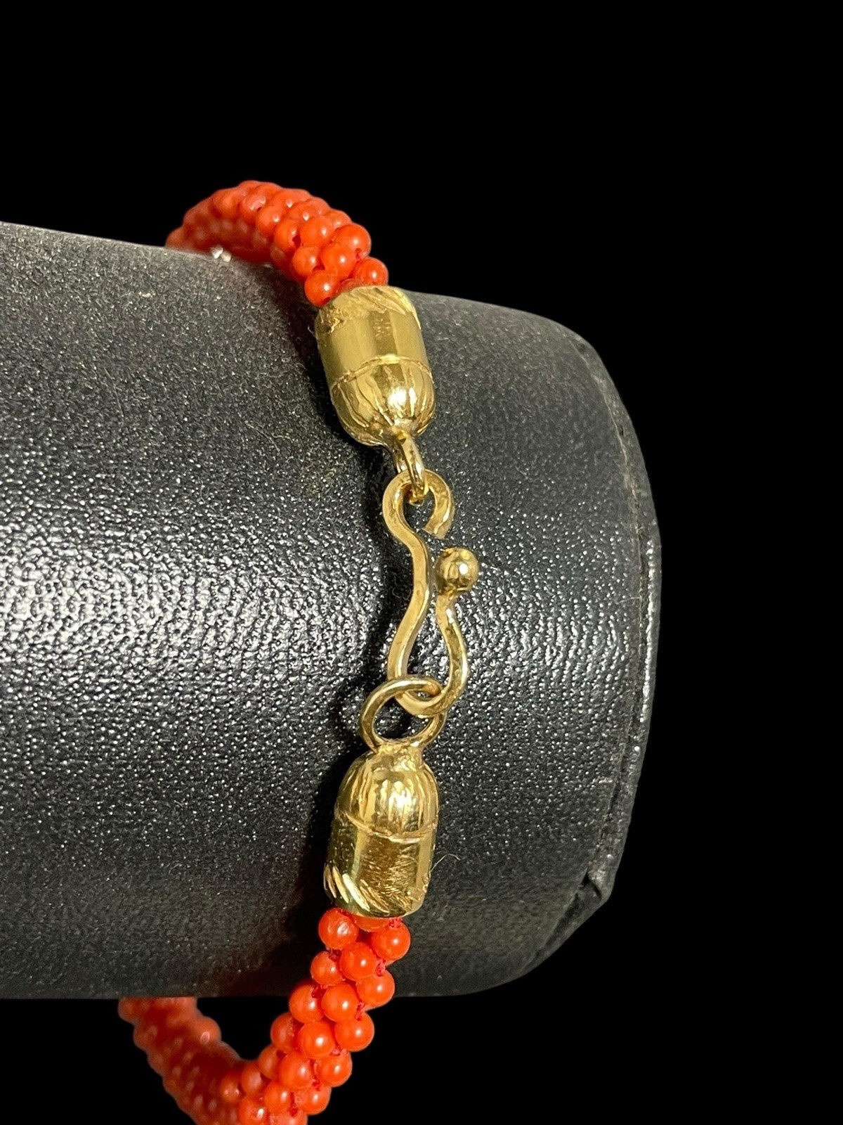 Hand Woven Coral Bracelet