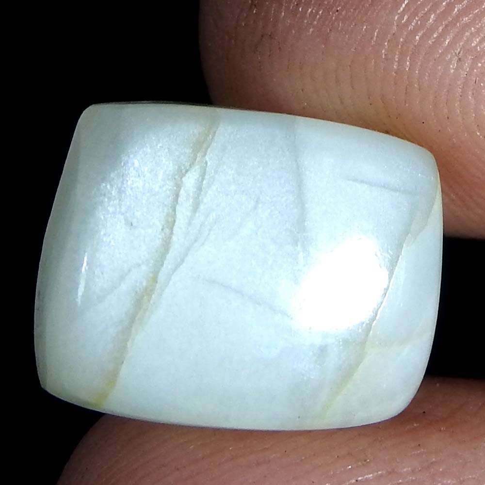 9.95Cts100%Natural Quality Silky Monnstone Cushion Cabochon Loose Gemstone