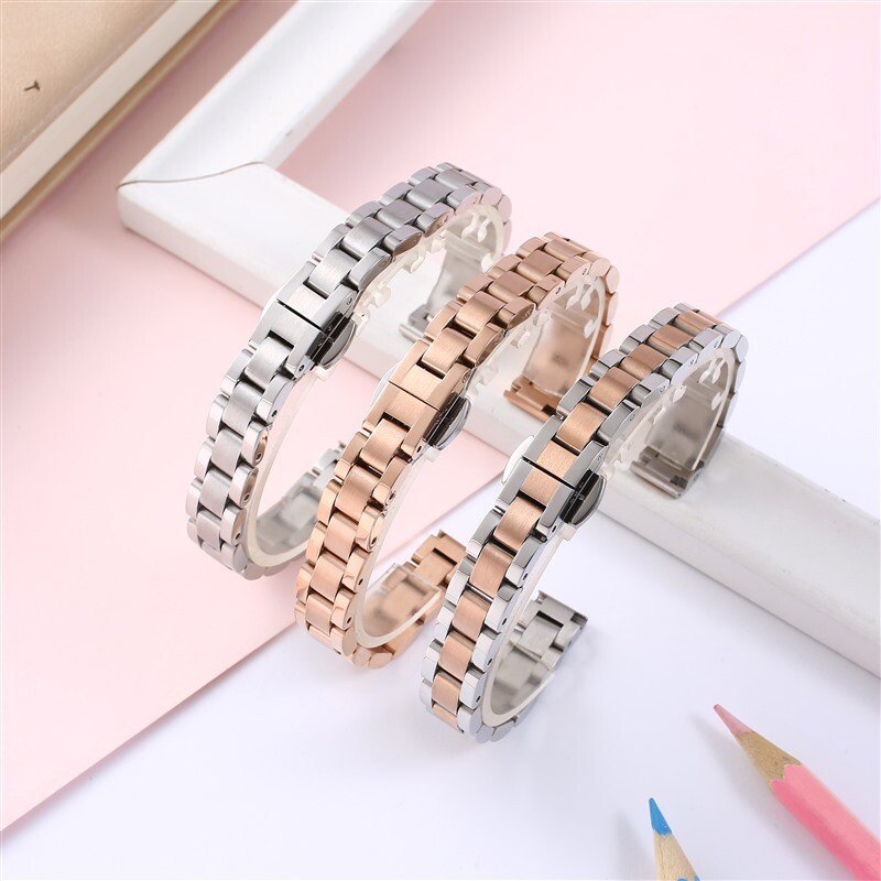 Quality Solid Stainless Steel Watch Band Strap 10 12 14 16 18 20 22mm Universal