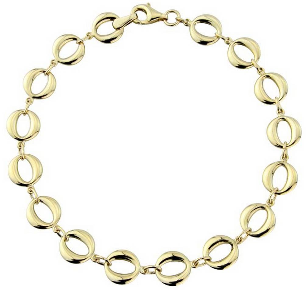 Mark Milton Womens Oval Link Bracelet – Yellow Gold