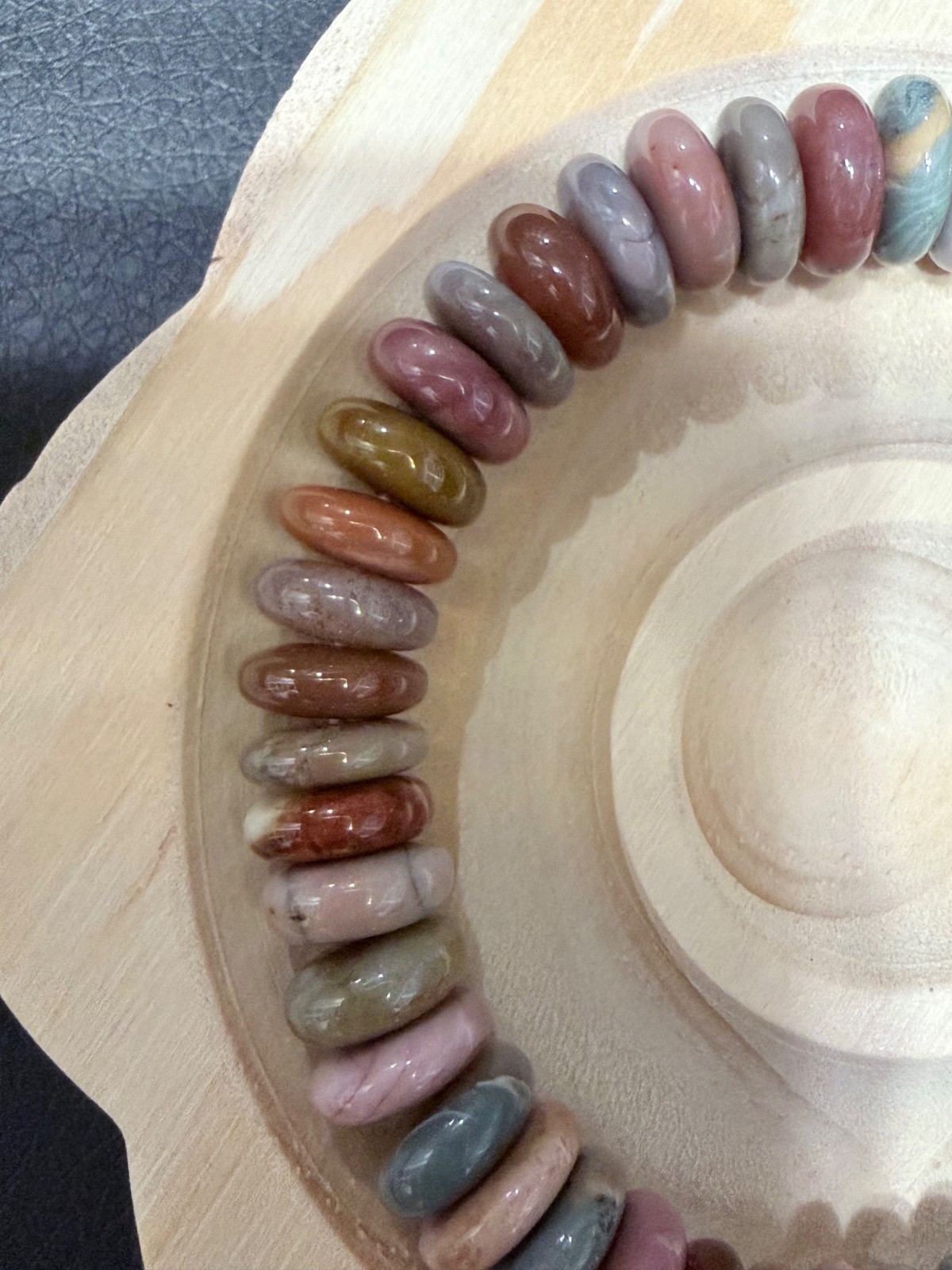 Stunning Stone Alashan Candy Rondell Bracelet – Elastic – see Video!!