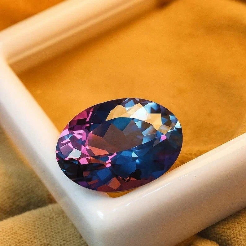 AAA 9.55 Ct Certified Natural Color Changing Alexandrite Oval Cut Loose Gemstone